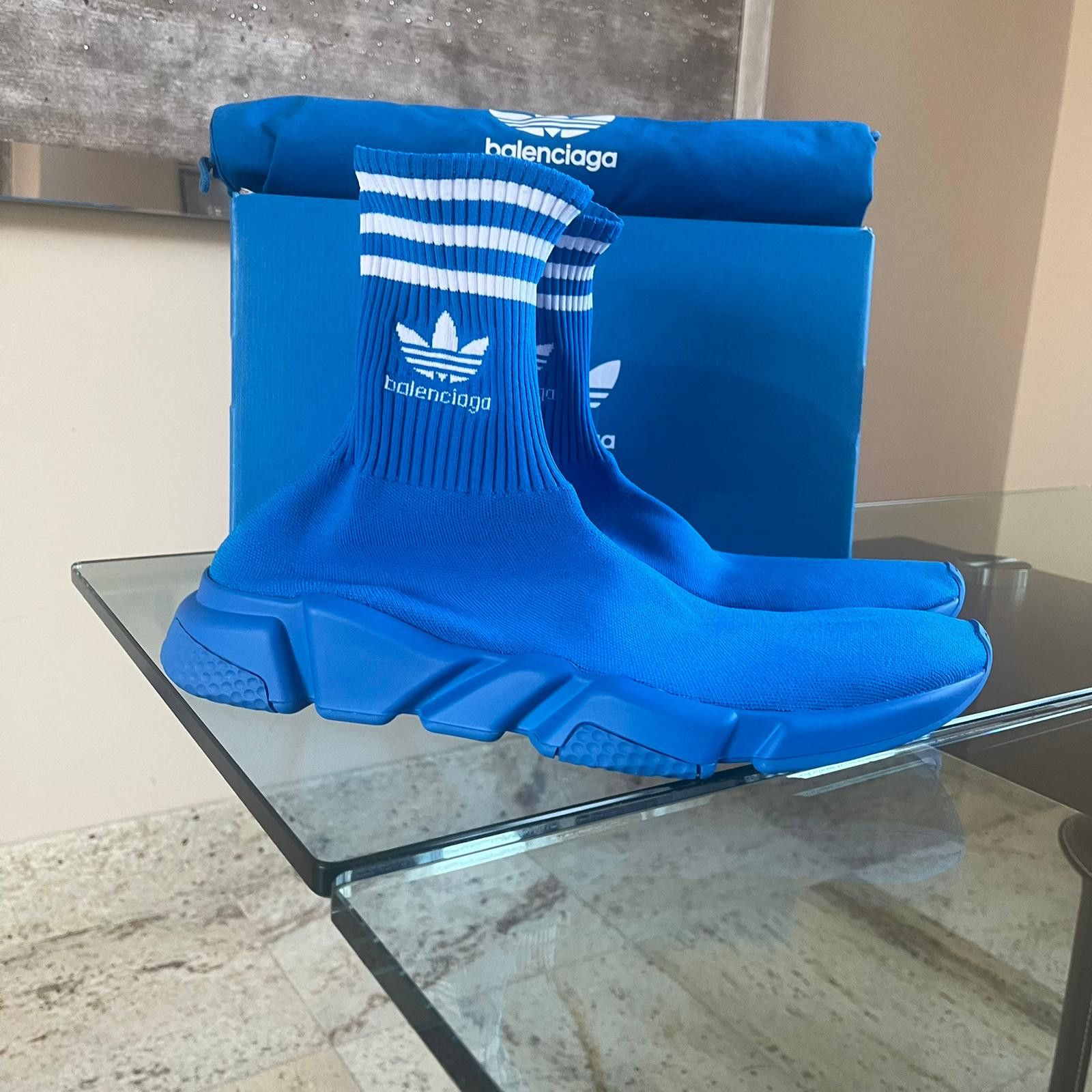 Adidas × Balenciaga Speed LT / Speed A Sneakers in Blue Size US 13 / EU 46 - 13 Thumbnail
