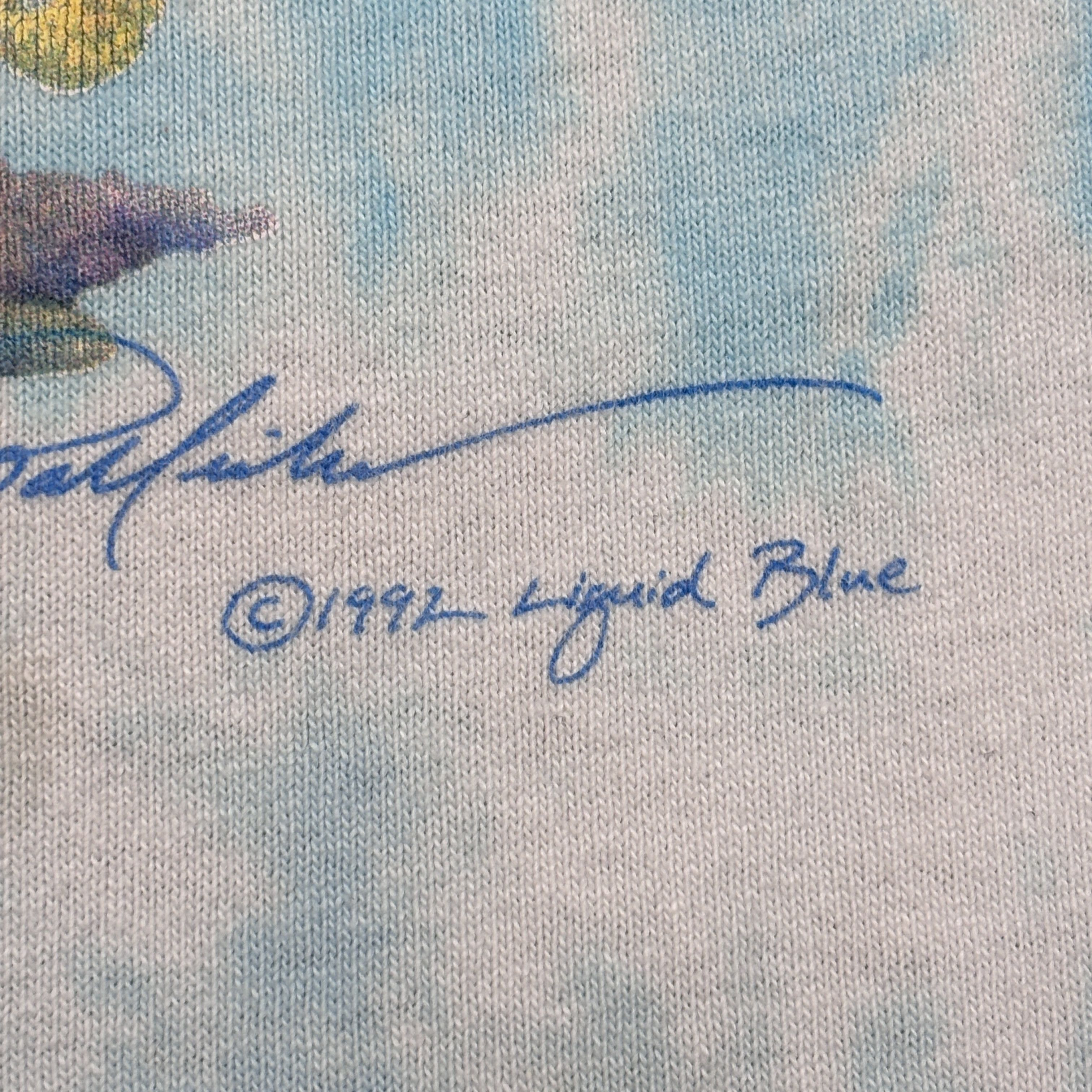 Liquid Blue Vintage Liquid Blue Shirt 90s Single Stitch All Over Print Size US XL / EU 56 / 4 - 5 Thumbnail