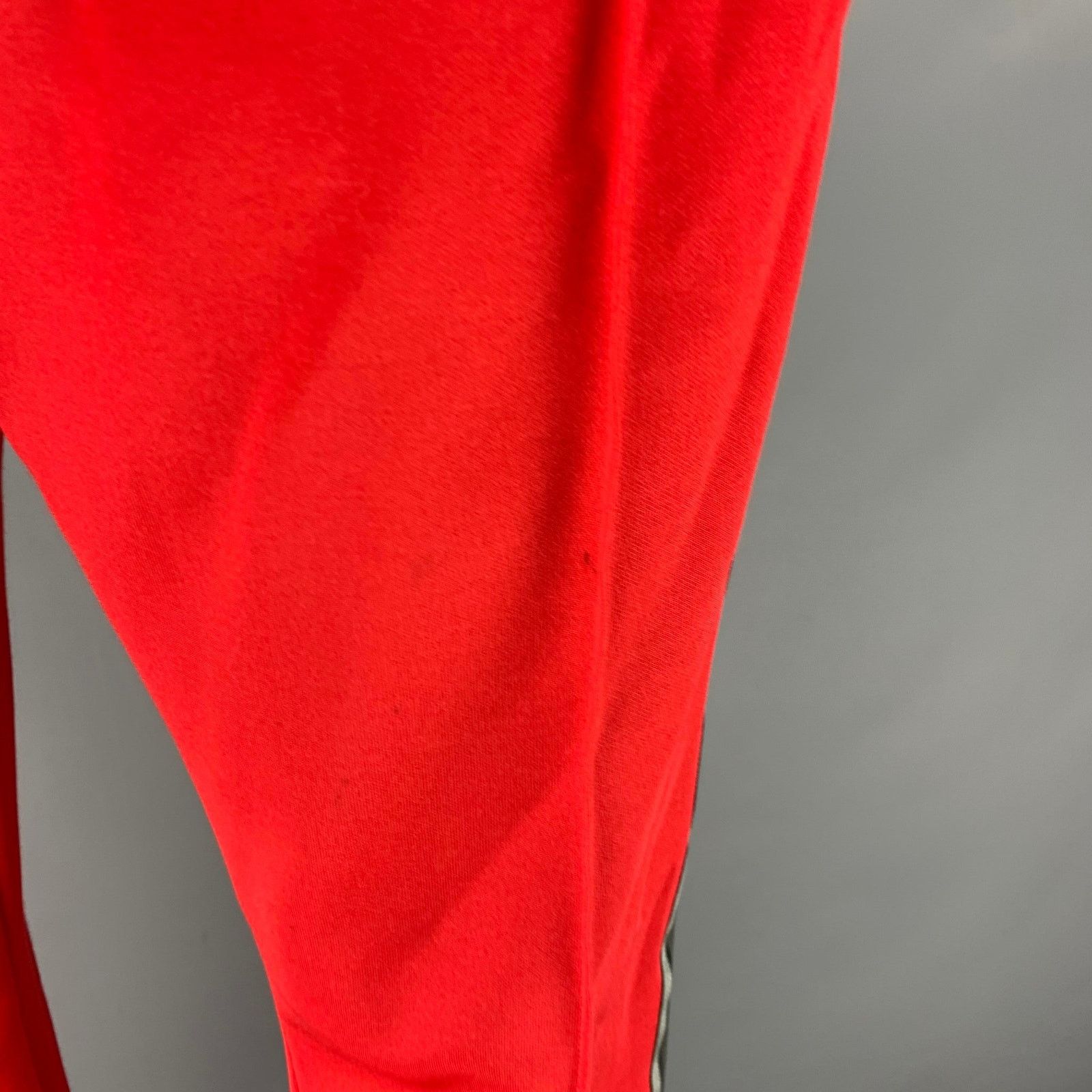 Burberry BURBERRY Size 10 Red White Polyester Cotton Casual Pants Size 32" / US 10 / IT 46 - 6 Thumbnail