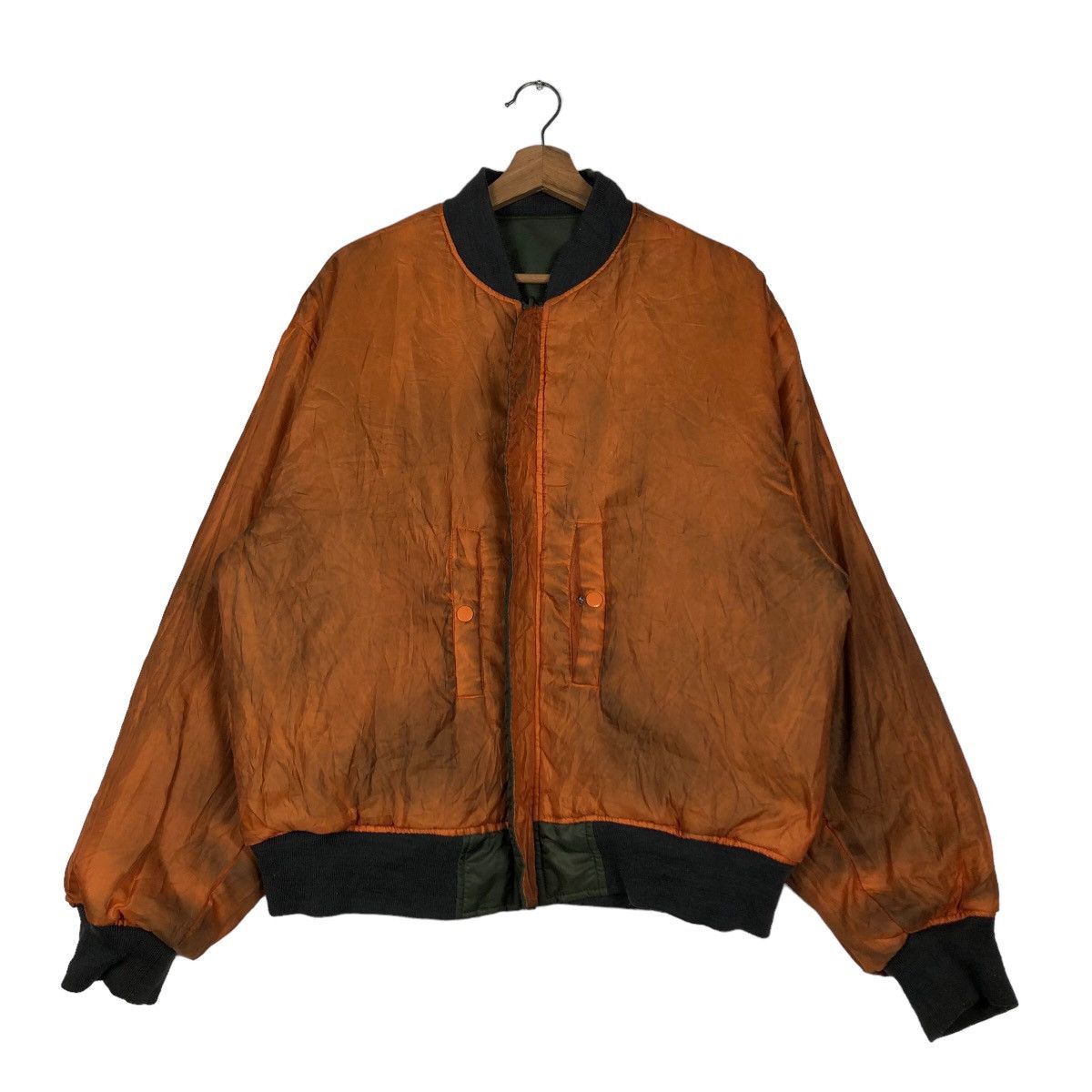 Japanese Brand 🔥Riot Riot Vintage Bomber Jacket Reversible Military Size US L / EU 52-54 / 3 - 11 Thumbnail