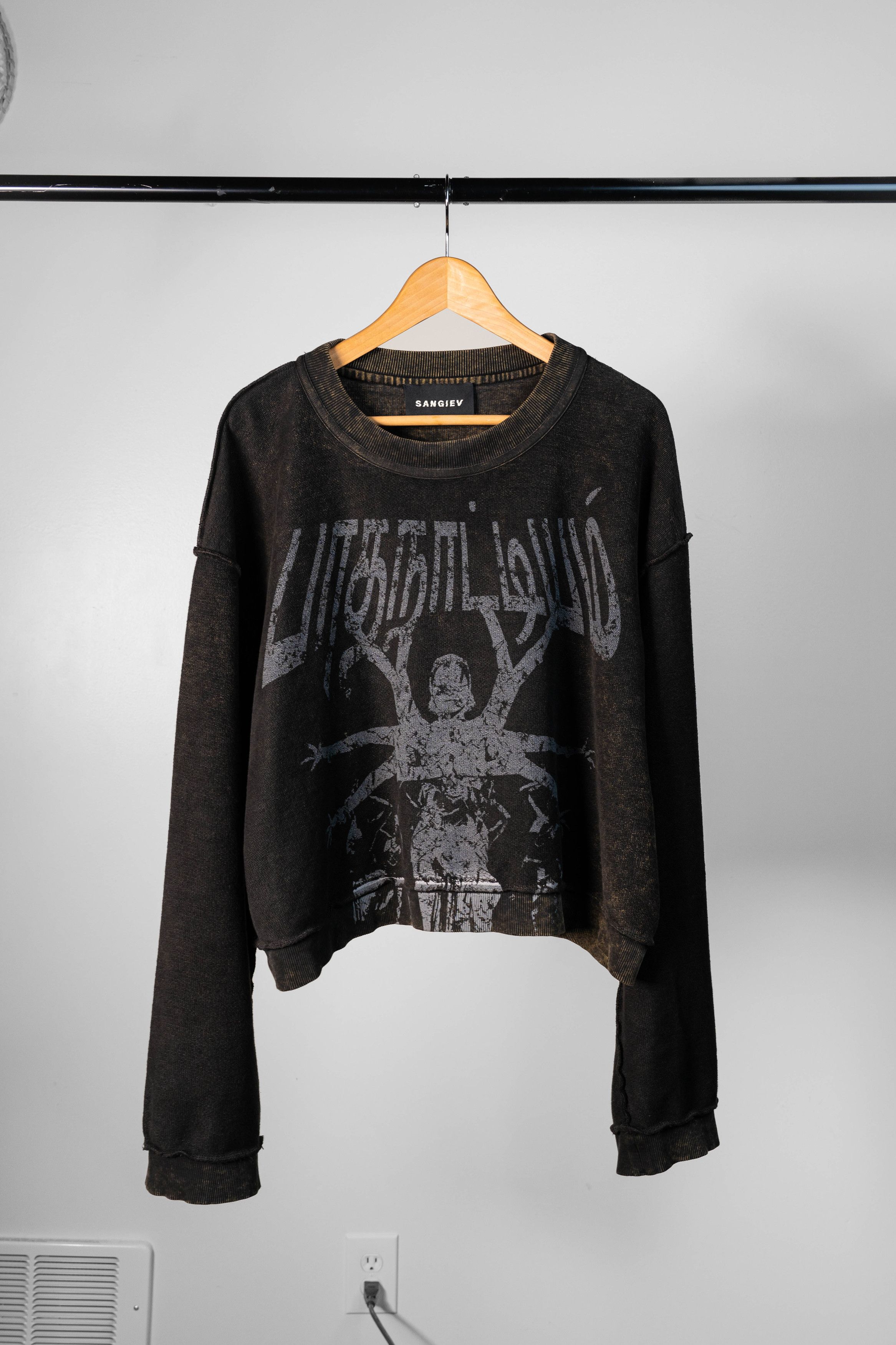 Sangiev Reversible Bharatanatyam Cropped Sweatshirt