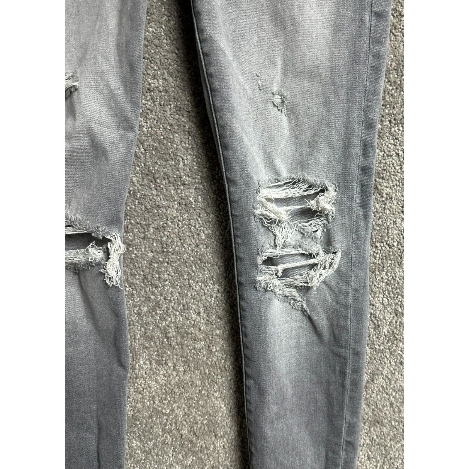 American Eagle Outfitters VINTAGE American Eagle Outfitters Jegging Womens 6 Short Distressed Ripped Grunge Streetwear Y2K Size 28" / US 6 / IT 42 - 3 Thumbnail
