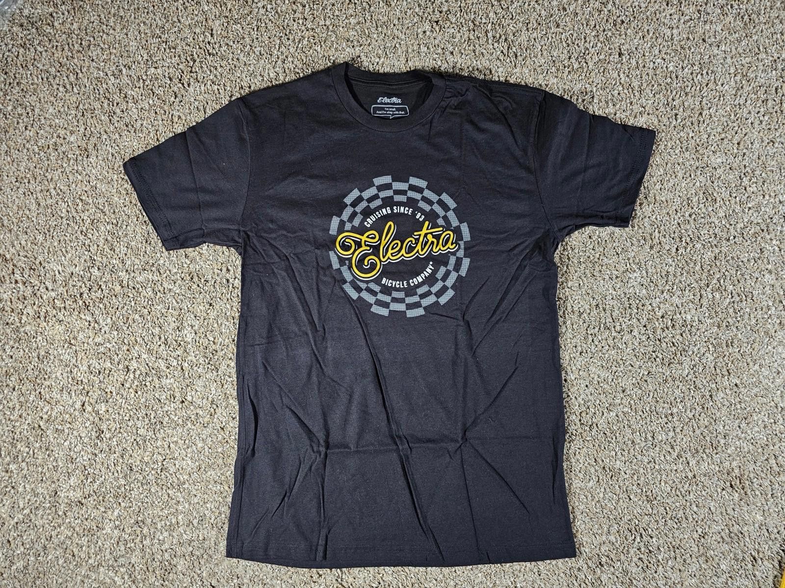 Electric Visual electra bicycle company mens S T-shirt Black NEW Size US S / EU 44-46 / 1 - 1 Thumbnail