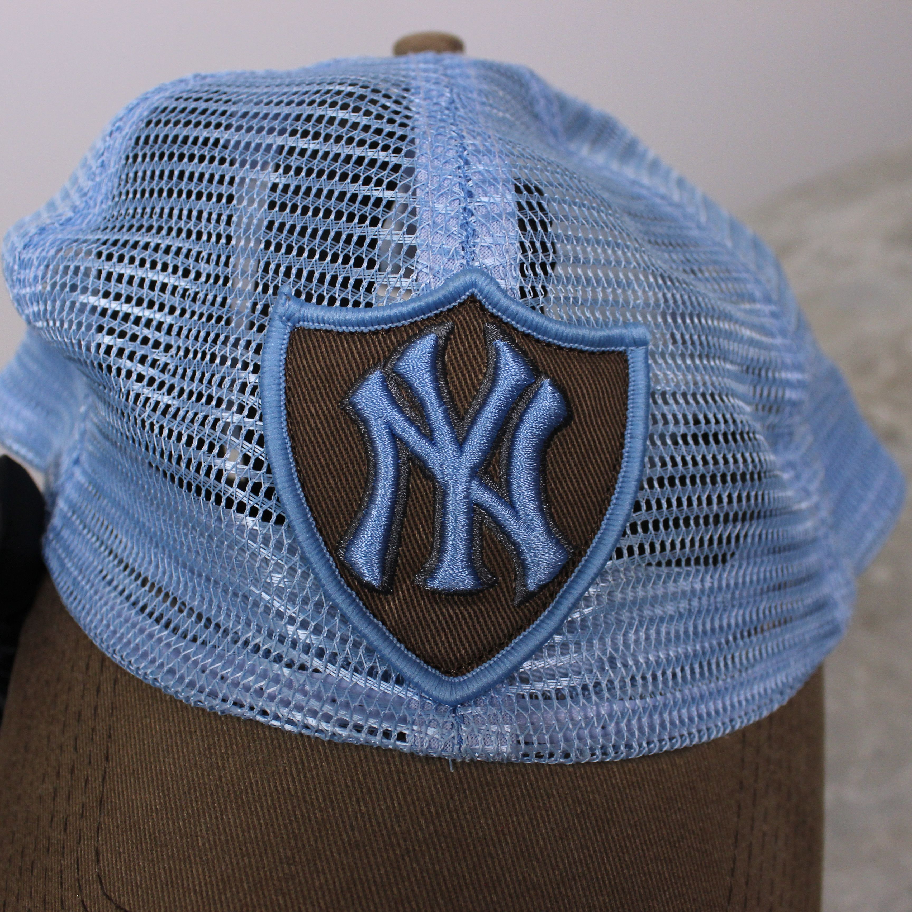 New York Yankees New York Yankees Vintage Y2K Avant Garde Blue&Brown Cap Size ONE SIZE - 4 Thumbnail