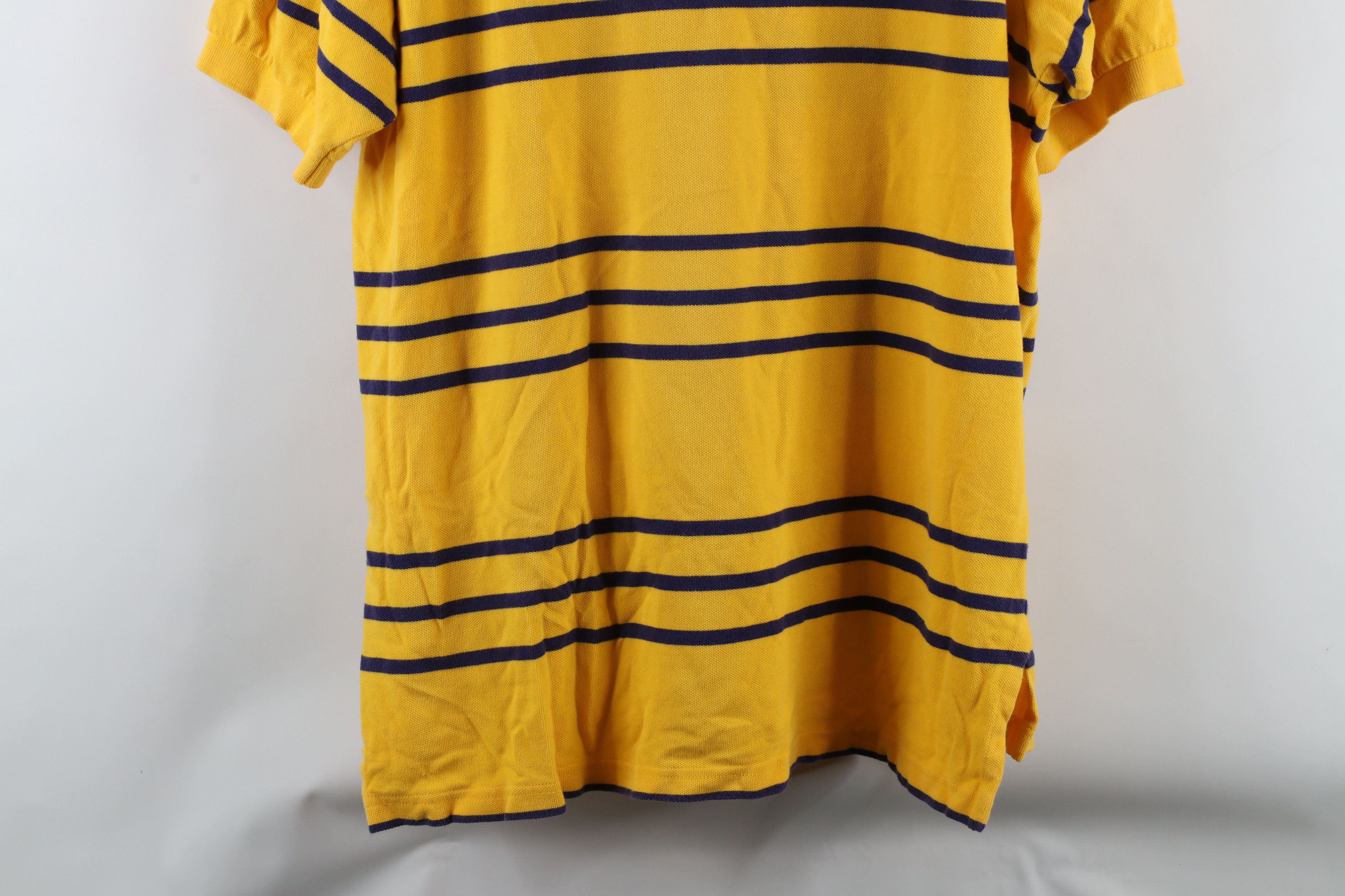 Ralph Lauren × Vintage Vintage 90s Ralph Lauren Cotton Striped Collared Polo Shirt Size US XL / EU 56 / 4 - 9 Thumbnail