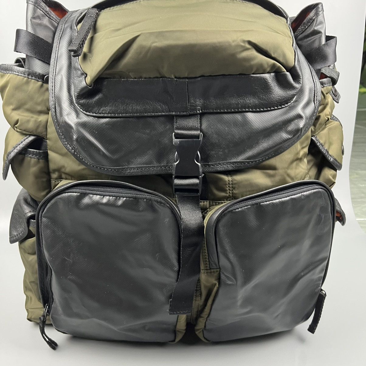 Yohji Yamamoto Y’saccs - Tanker Backpack Nylon Leather Size ONE SIZE - 4 Thumbnail