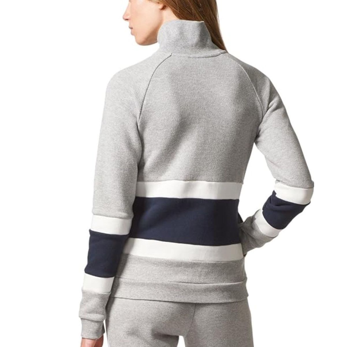 Adidas Adidas Originals Sudadera Trefoil Gray Half Zip Pullover XS Size XS / US 0-2 / IT 36-38 - 2 Thumbnail