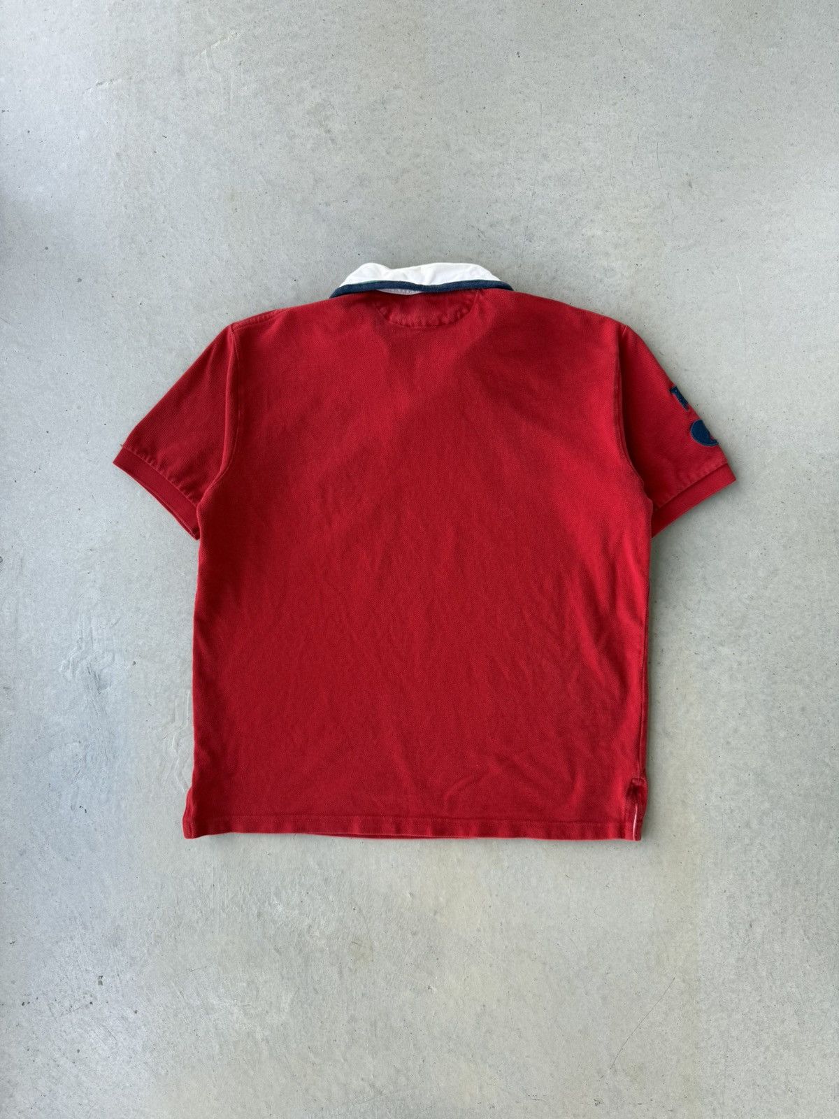 Polo Ralph Lauren Vintage Polo Ralph Lauren Yacht Club Shirt Sleeve Red Polo Size US L / EU 52-54 / 3 - 3 Thumbnail