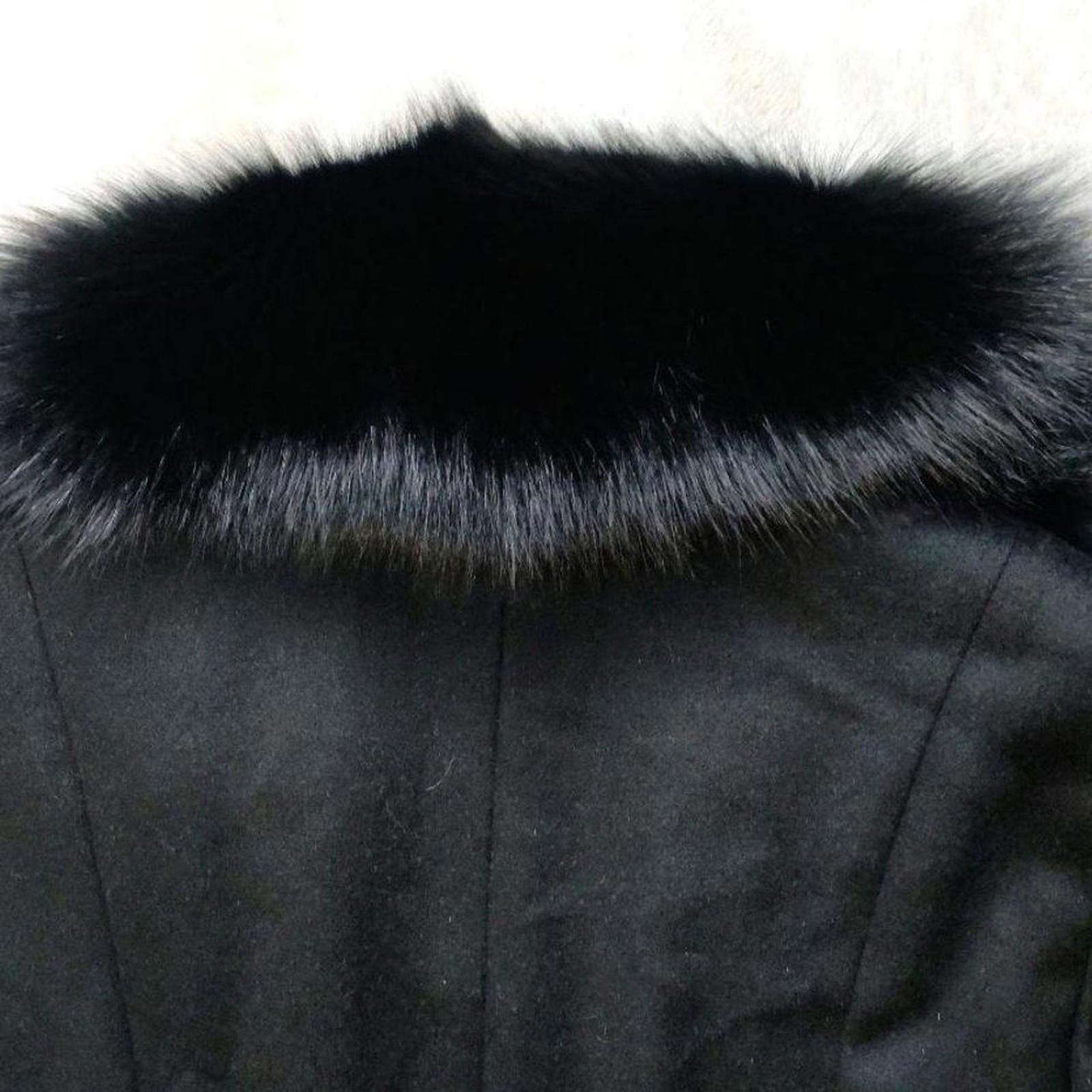 Other Real wool and fox fur whimsy goth wool coat jacket Size XS / US 0-2 / IT 36-38 - 6 Thumbnail