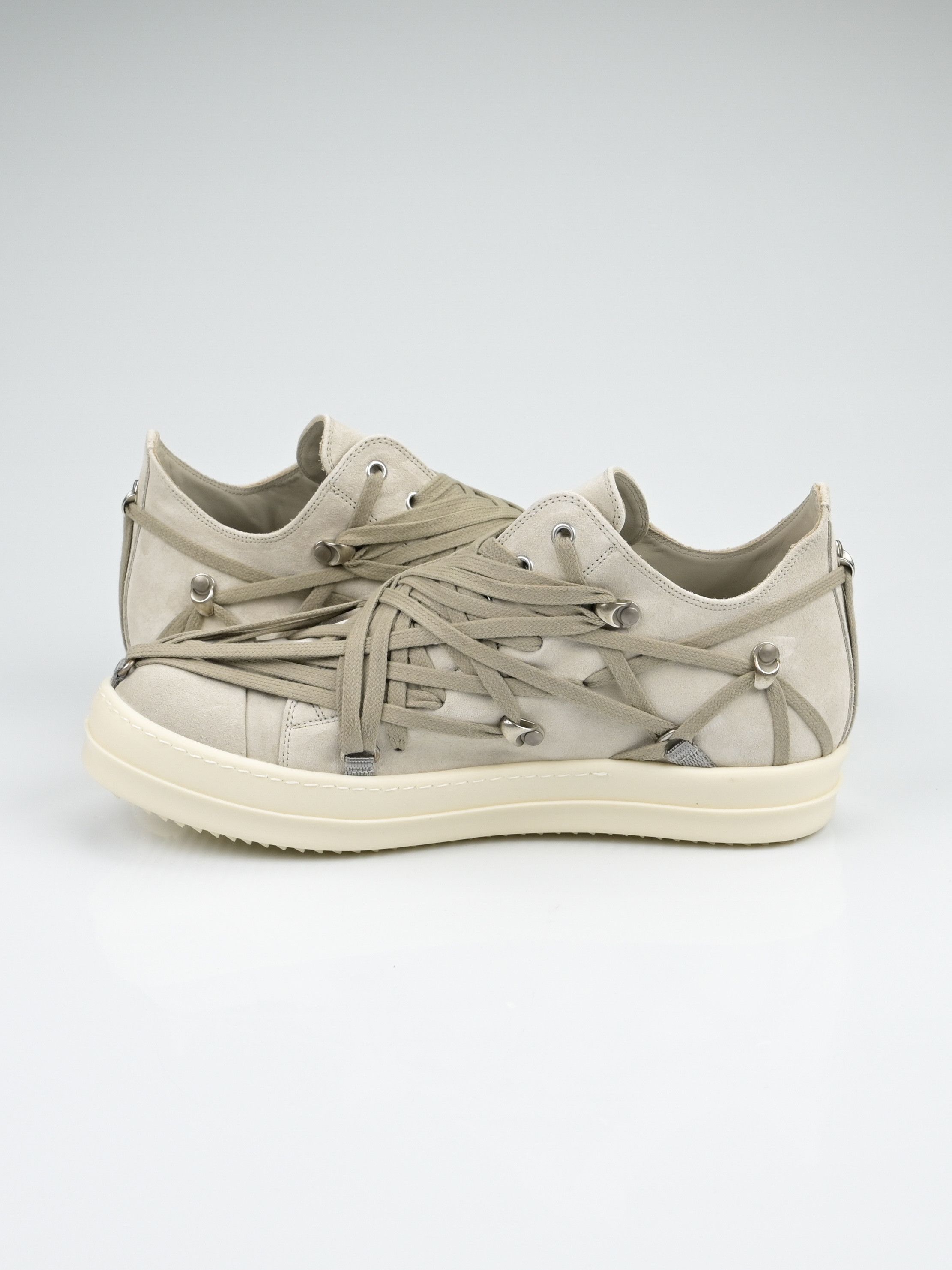 Rick Owens Megalace Suede Low Top Ramones Size US 10 / EU 43 - 6 Thumbnail