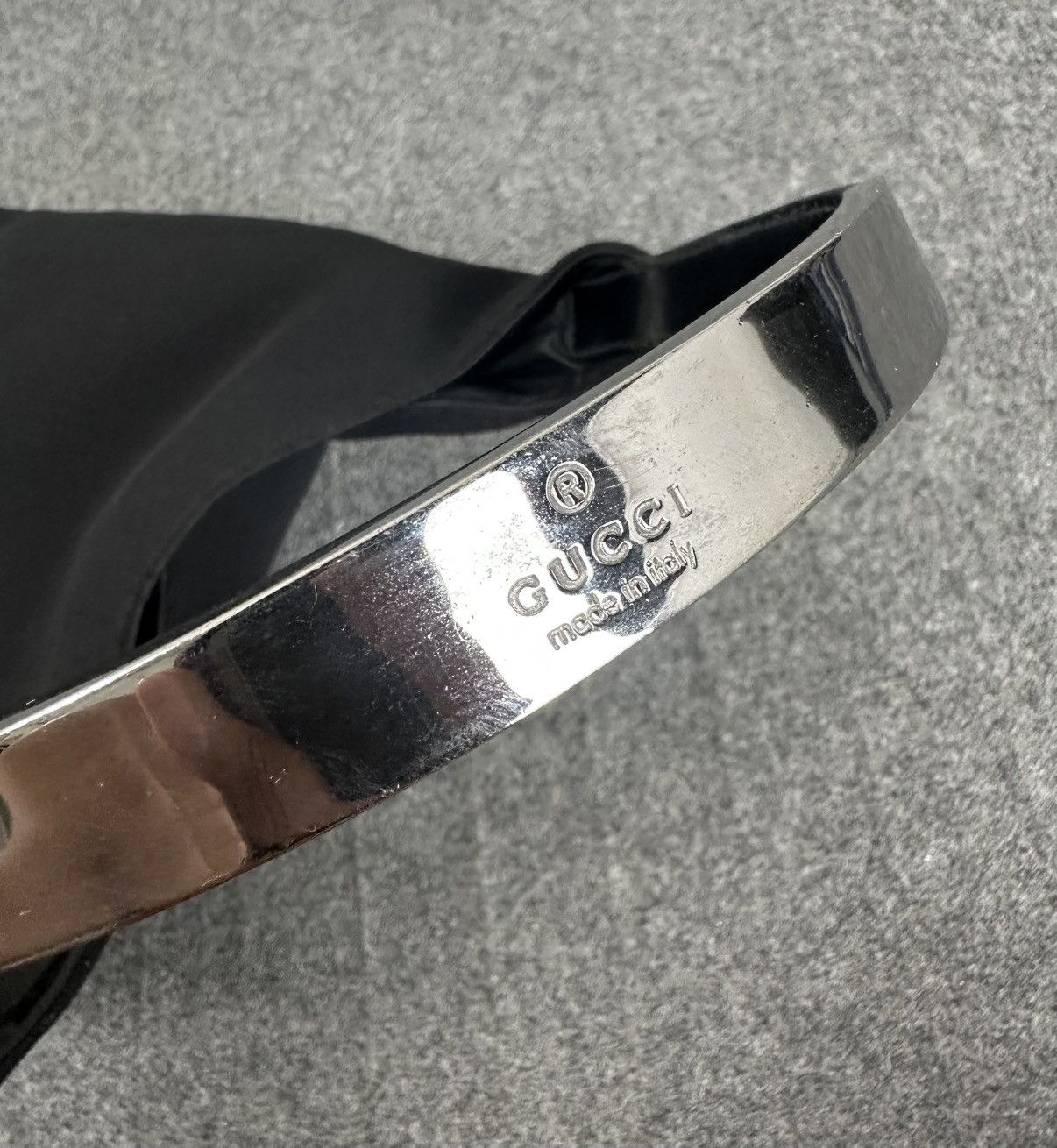 Gucci × Tom Ford Gucci - Tom ford - Hobo Bag Metal Handle Canvass - Black Size ONE SIZE - 10 Thumbnail
