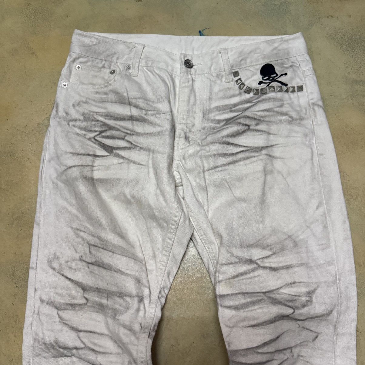 semanticdesign Semantic Design Rare Style Distressed Denim Jeans Size US 32 / EU 48 - 3 Thumbnail