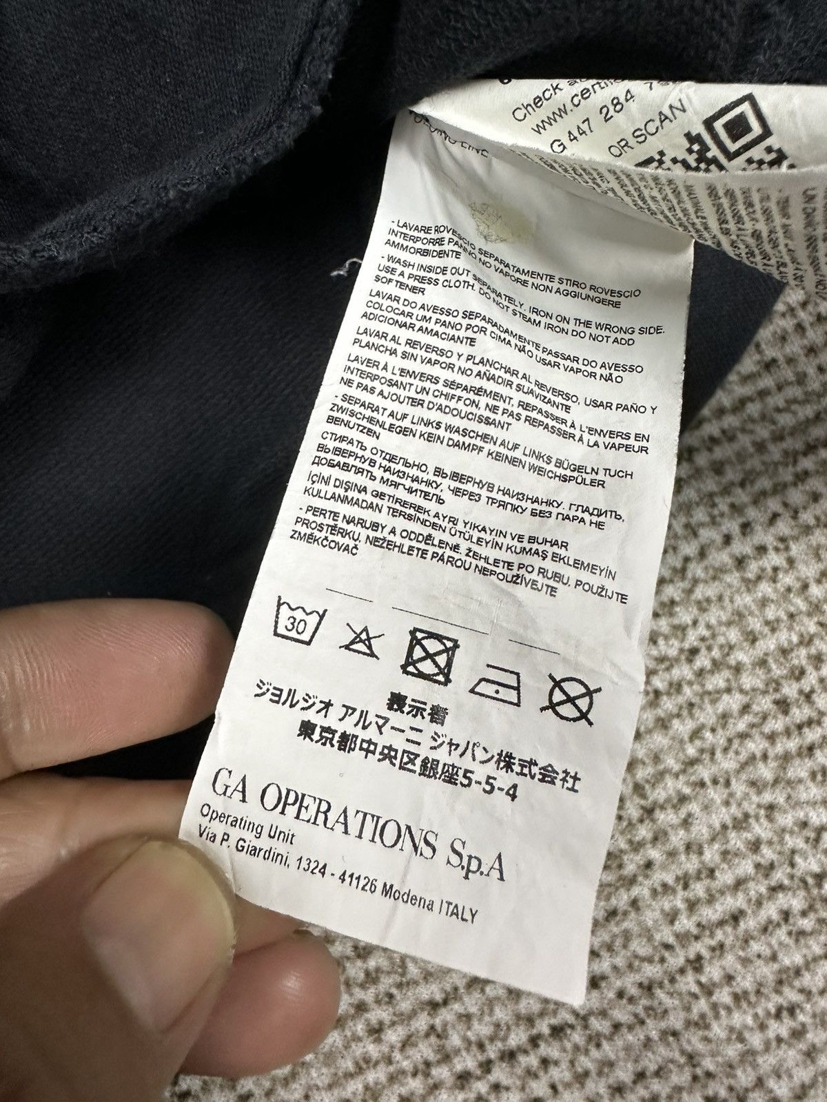 Giorgio Armani Emporio Armani by Giorgio Armani Big Logo Hoodie Z311 Size US S / EU 44-46 / 1 - 11 Thumbnail