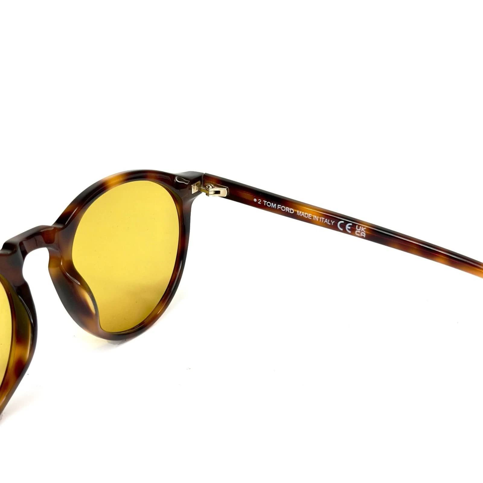 Tom Ford TOM FORD AURELE FT0904 53E Brown Yellow Sunglass 904 TF904 Size ONE SIZE - 4 Thumbnail