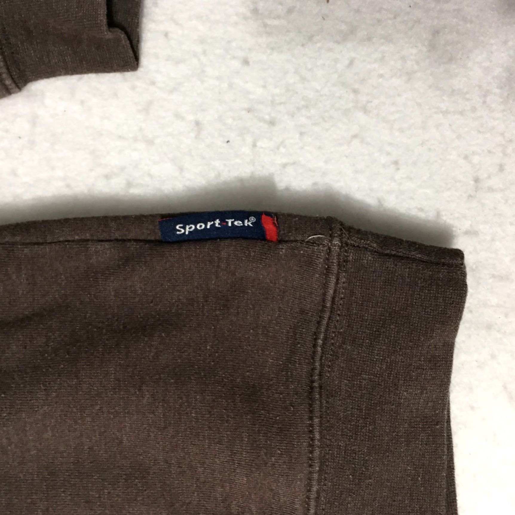 Logo 7 VINTAGE Sport-Tek Sweatshirt Mens Pullover 1/4 Zip Embroidered Logo Brown Brown Size US L / EU 52-54 / 3 - 7 Thumbnail