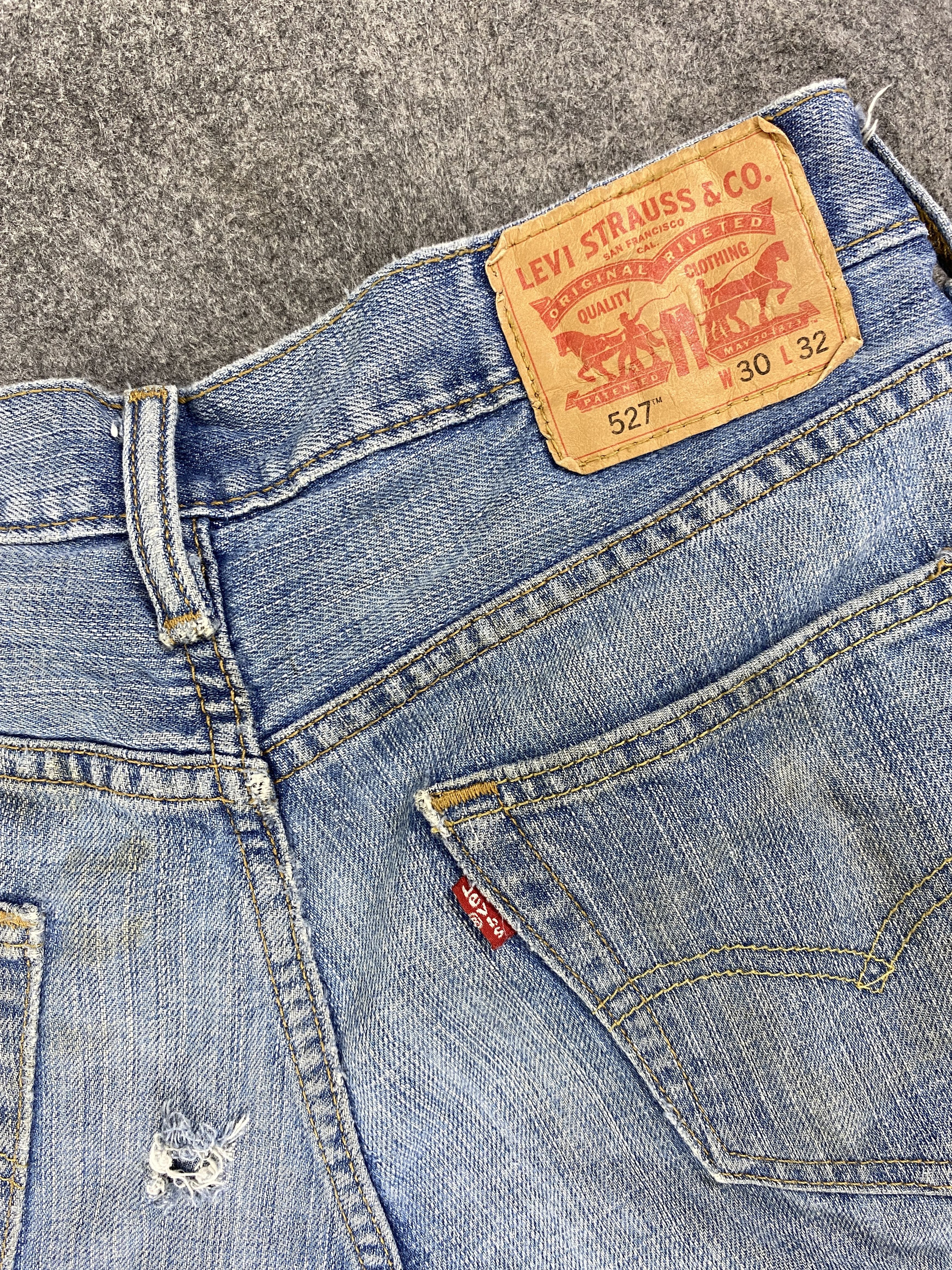 Levi's Faded Blue Vintage Levi's 527 30x32.5 Denim -JN1754 Size US 30 / EU 46 - 10 Thumbnail