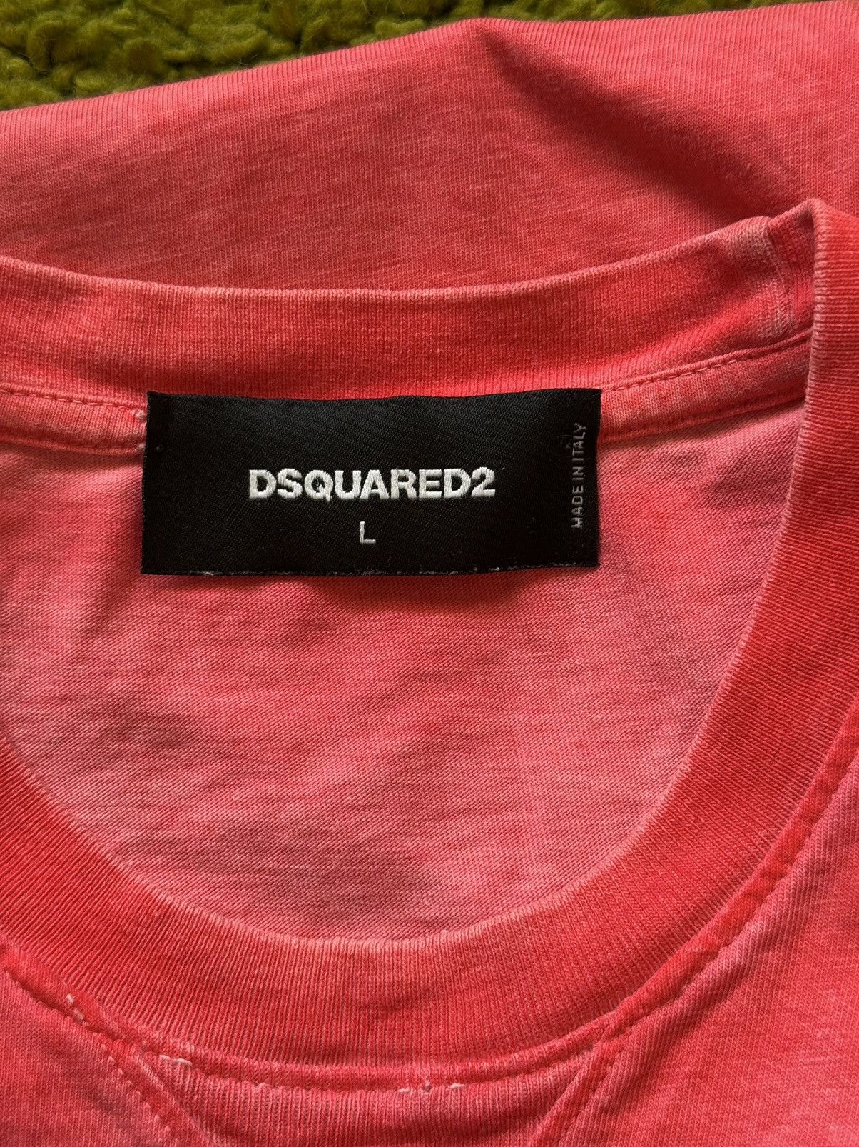 Designer × Dsquared2 Dsquared2 washed red big logo t-shirt Size US L / EU 52-54 / 3 - 4 Thumbnail