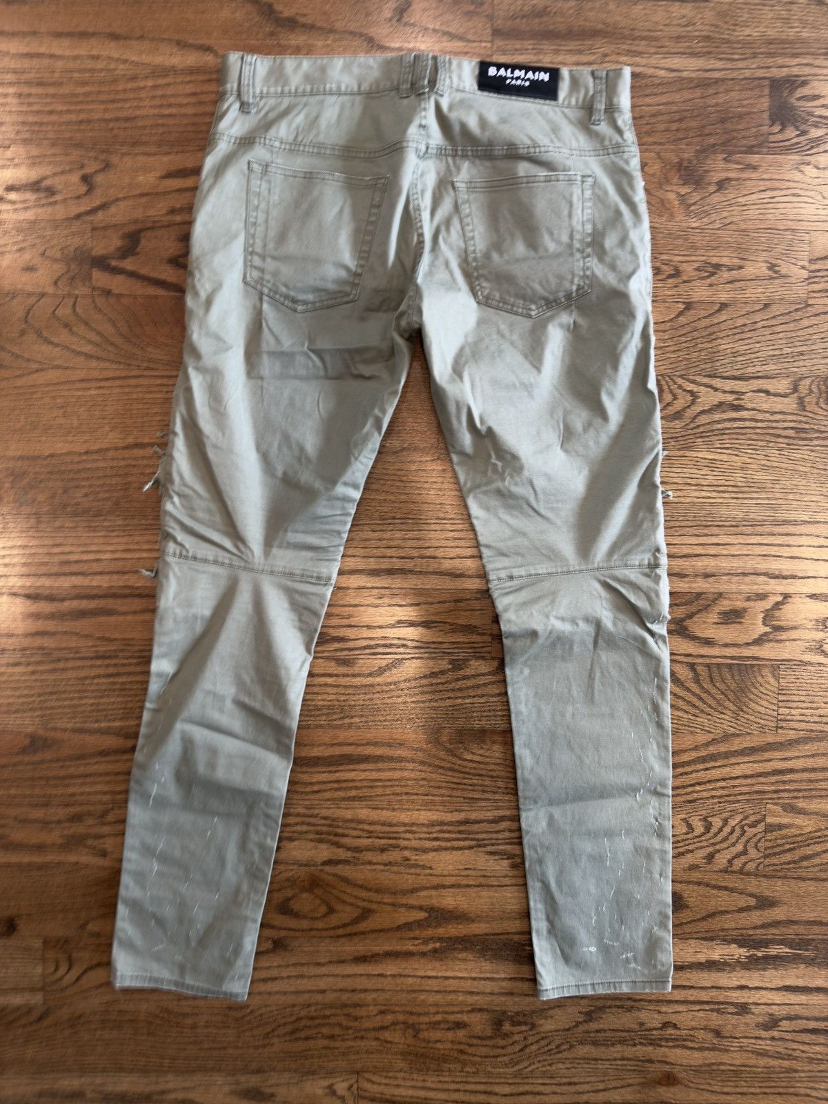 Balmain Balmain x Pierre Balmain Biker Distressed Denim Size US 34 / EU 50 - 5 Thumbnail