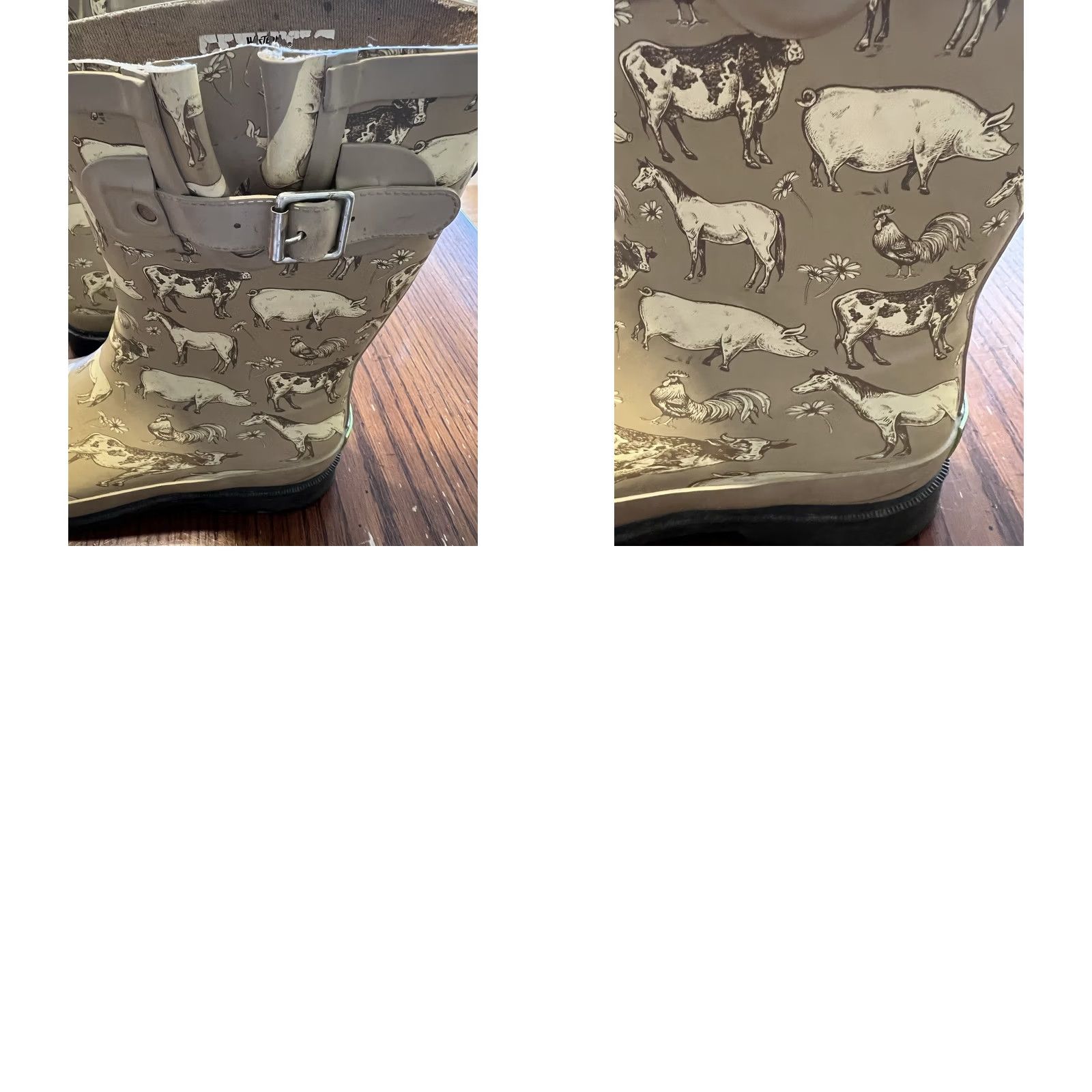 Vintage VINTAGE? No. Western Chief Women’s Farm Animal Themed Rain Boots Size 6 Size US 6 / IT 36 - 8 Thumbnail
