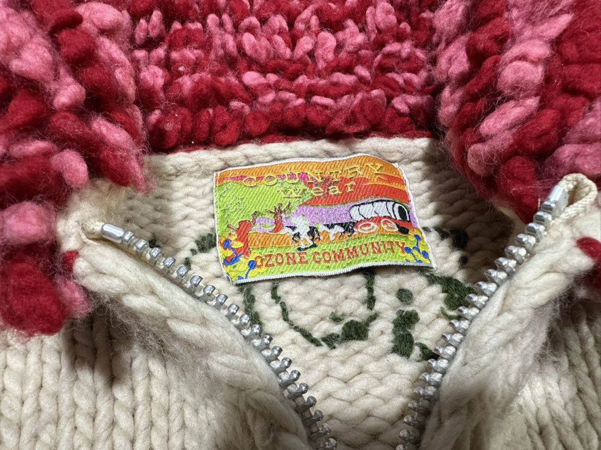 Hysteric Glamour 🔥Vintage Ozone Community Butterfly Cowichan Zip Up Sweater Size US S / EU 44-46 / 1 - 11 Thumbnail