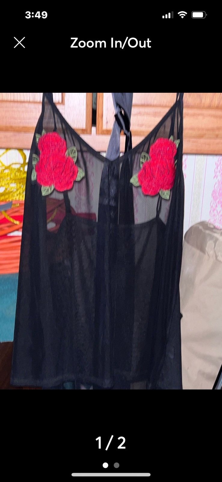 Other Black silk nightie Size ONE SIZE - 1 Thumbnail