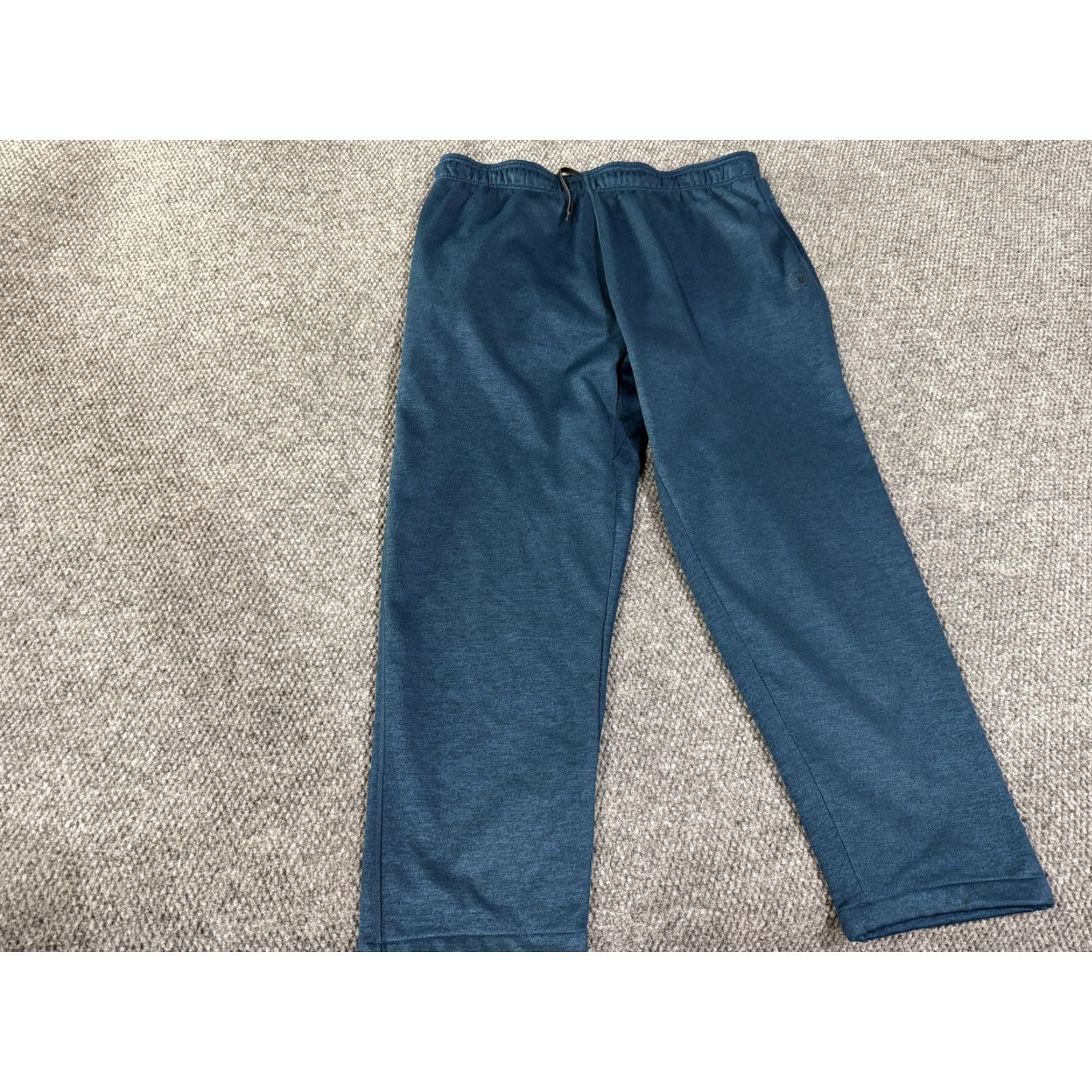 Vintage AND1 Sweatpants Pants Mens 2XL Blue Fleece Pockets Zip Elastic Drawstring Warm Winter Athletic Sports Size US 39 - 2 Thumbnail