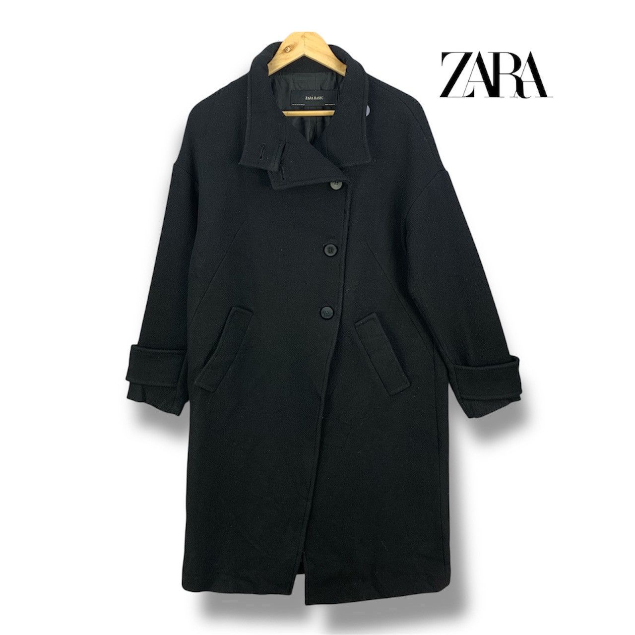ZARA origins ウール　ダブルジップ　ジャケット　ブラック ZARA origins ウール ダブルジップ ジャケット ブラック