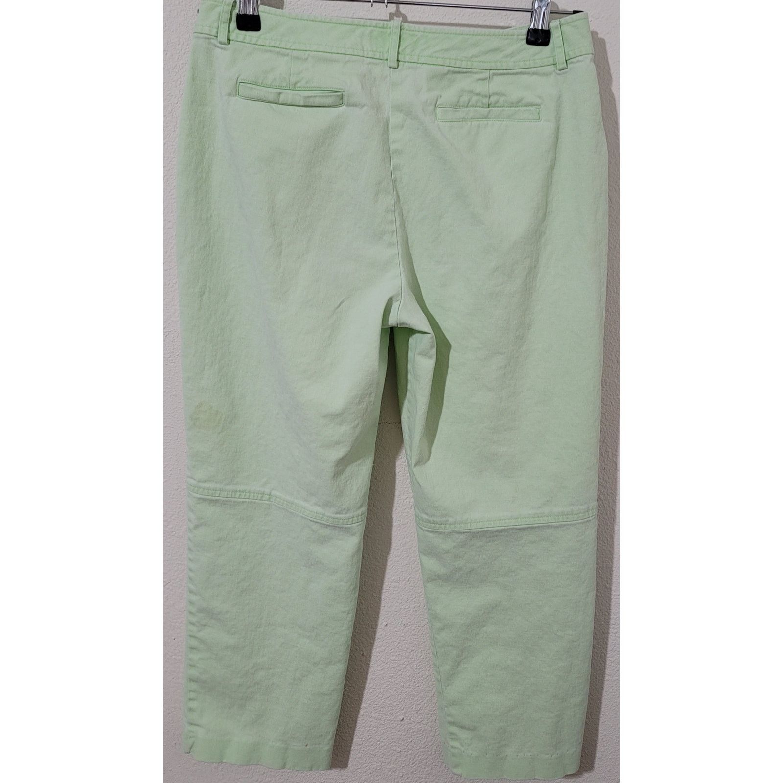 Other Talbots Mint Green Women's Capri 12 Faux Front Pockets Size 34" / US 12 / IT 48 - 2 Thumbnail