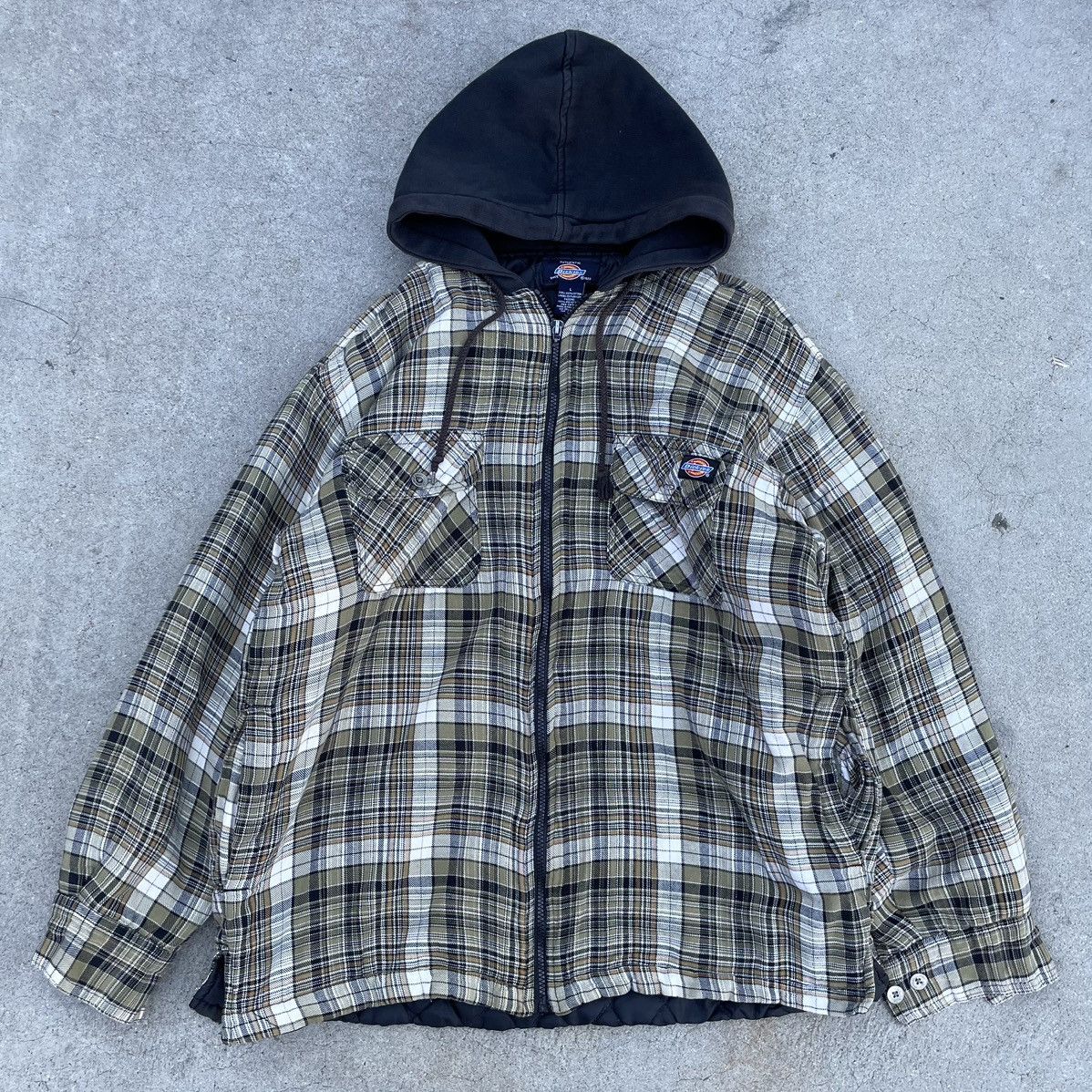 Dickies Dickies Hooded Flannel Zip Up Size US L / EU 52-54 / 3 - 1 Thumbnail