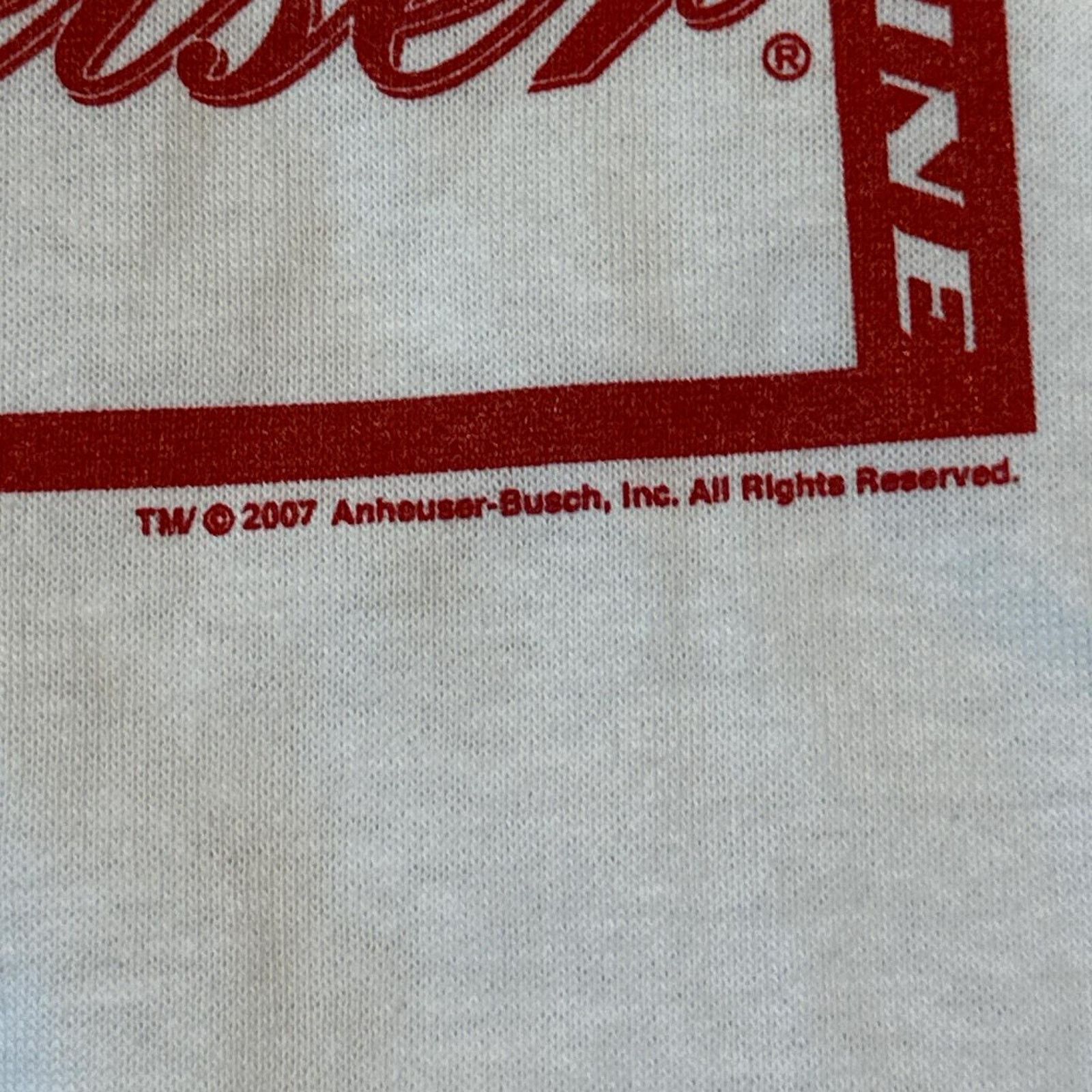 Budweiser Vintage 2007 Budweiser Beer Shirt Size XL Size US XL / EU 56 / 4 - 3 Thumbnail