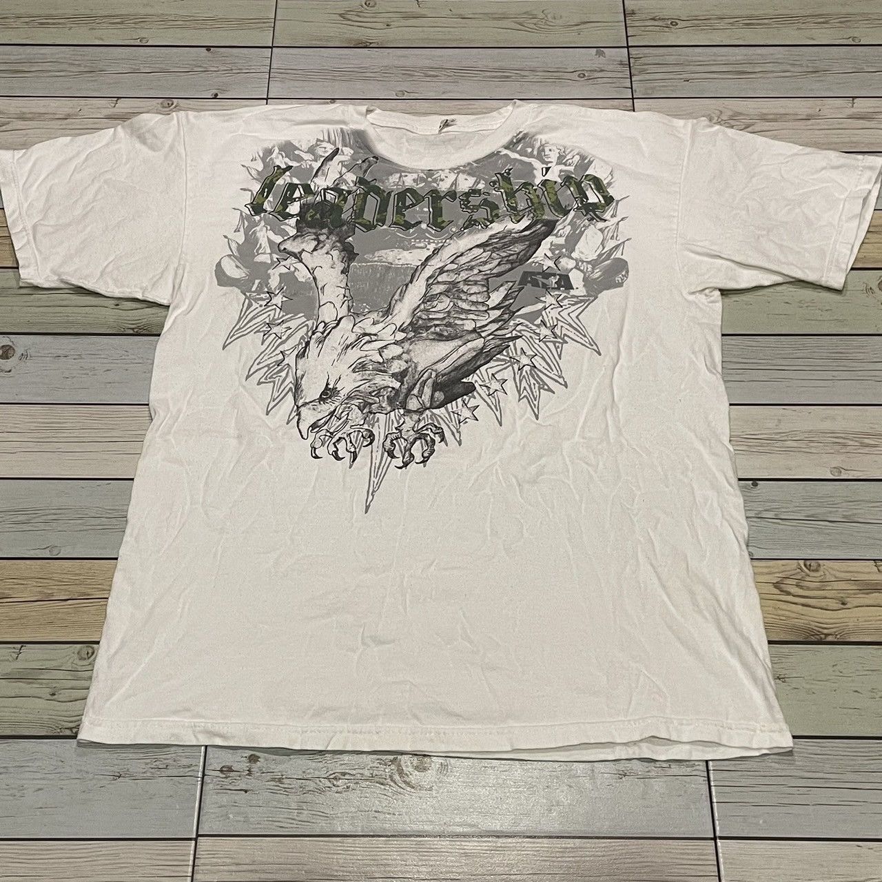 Affliction × Ed Hardy × Tapout Rare Wings Cross Tee Y2K Affliction Style Size US L / EU 52-54 / 3 - 1 Thumbnail