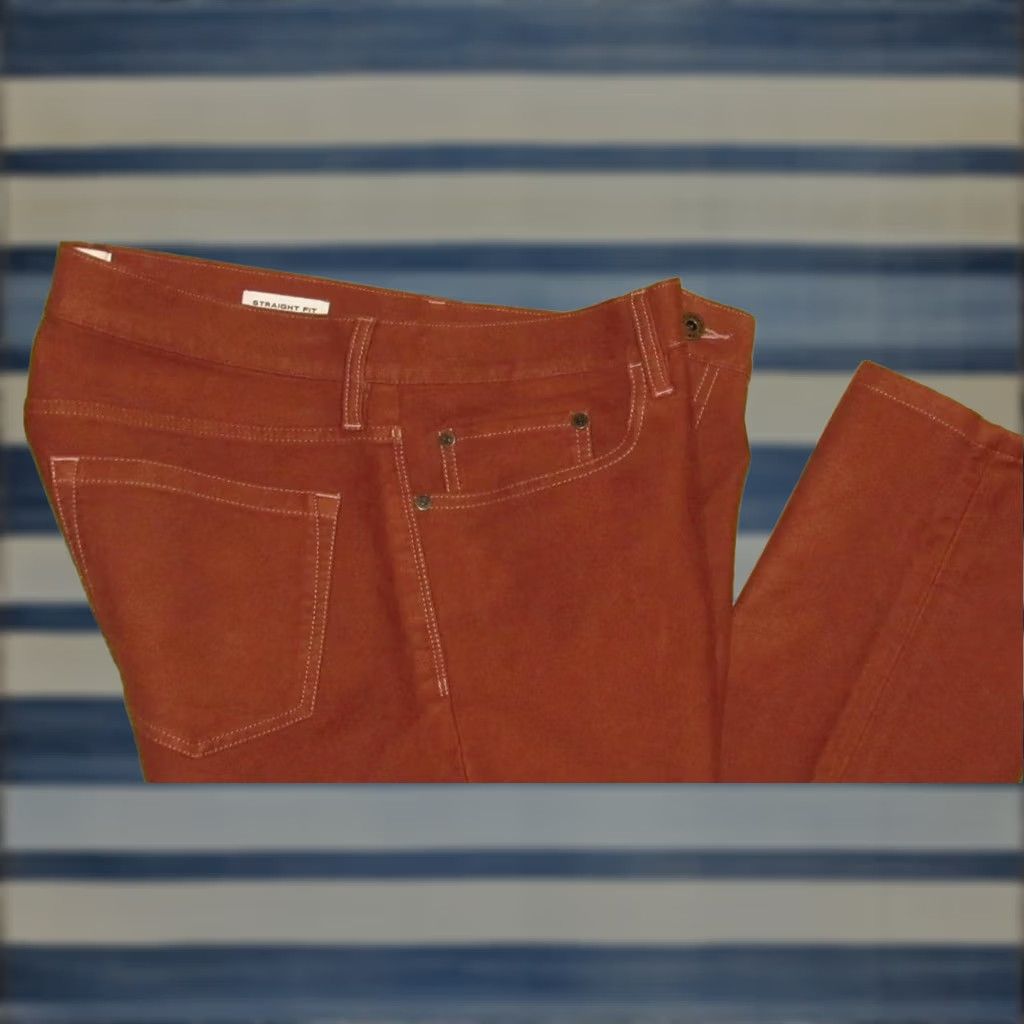 Vintage Flint & Tinder Brown Cotton Moleskin Pants 33 x 32 Chino Mens Regular Inseam 32 XS? Size US 33 - 1 Thumbnail