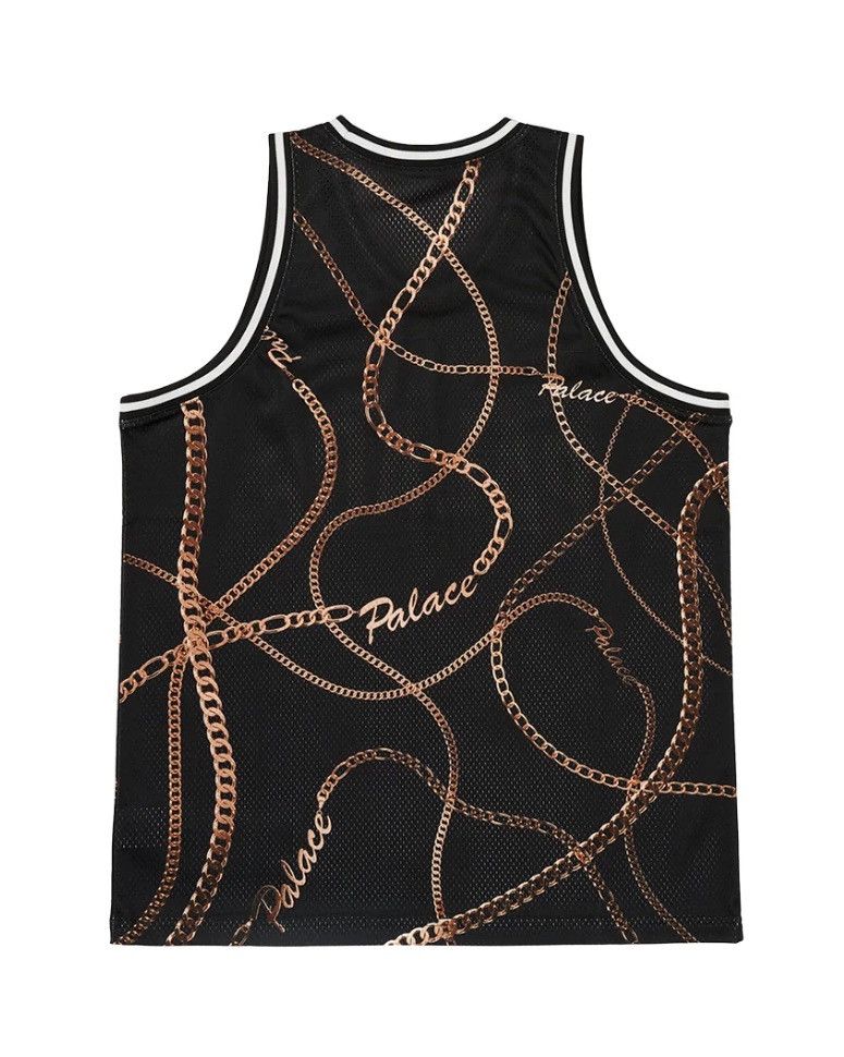 Palace Palace CHAIN BASKETBALL VEST BLACK Mesh Jersey Men’s Size XL Size US XL / EU 56 / 4 - 2 Thumbnail