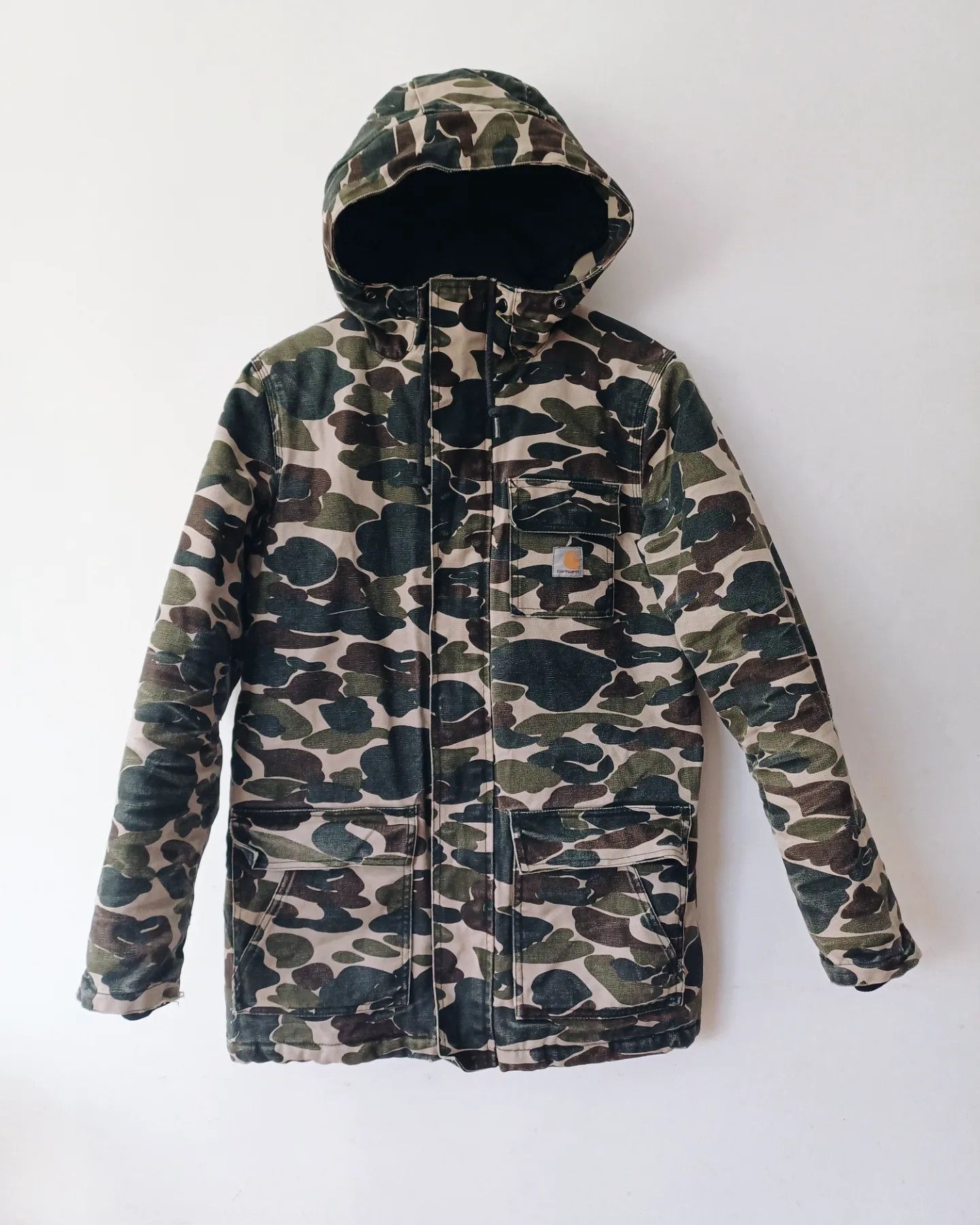 image of Carhartt X'siberian Parka Vintage in Camouflage, Women's (Size Small)