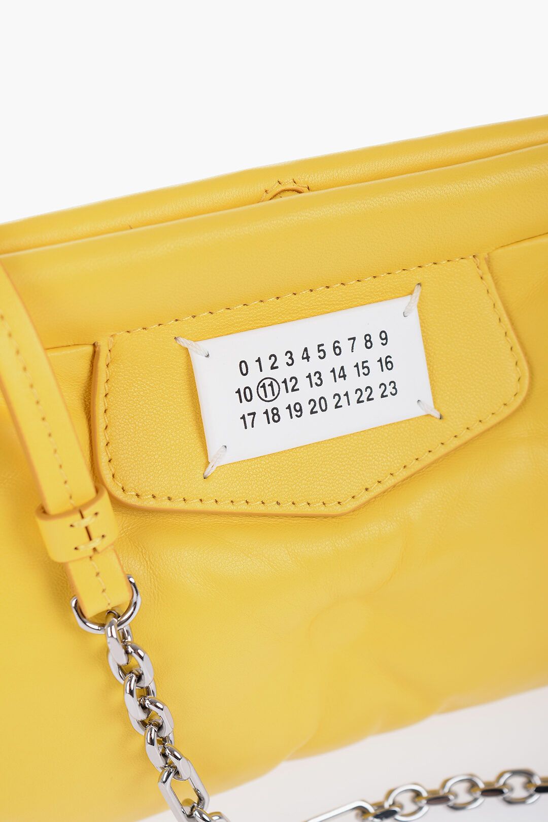Maison Margiela og1mm1224 Size: OS / Leather Quilted Clutch in Yellow Size ONE SIZE - 2 Thumbnail