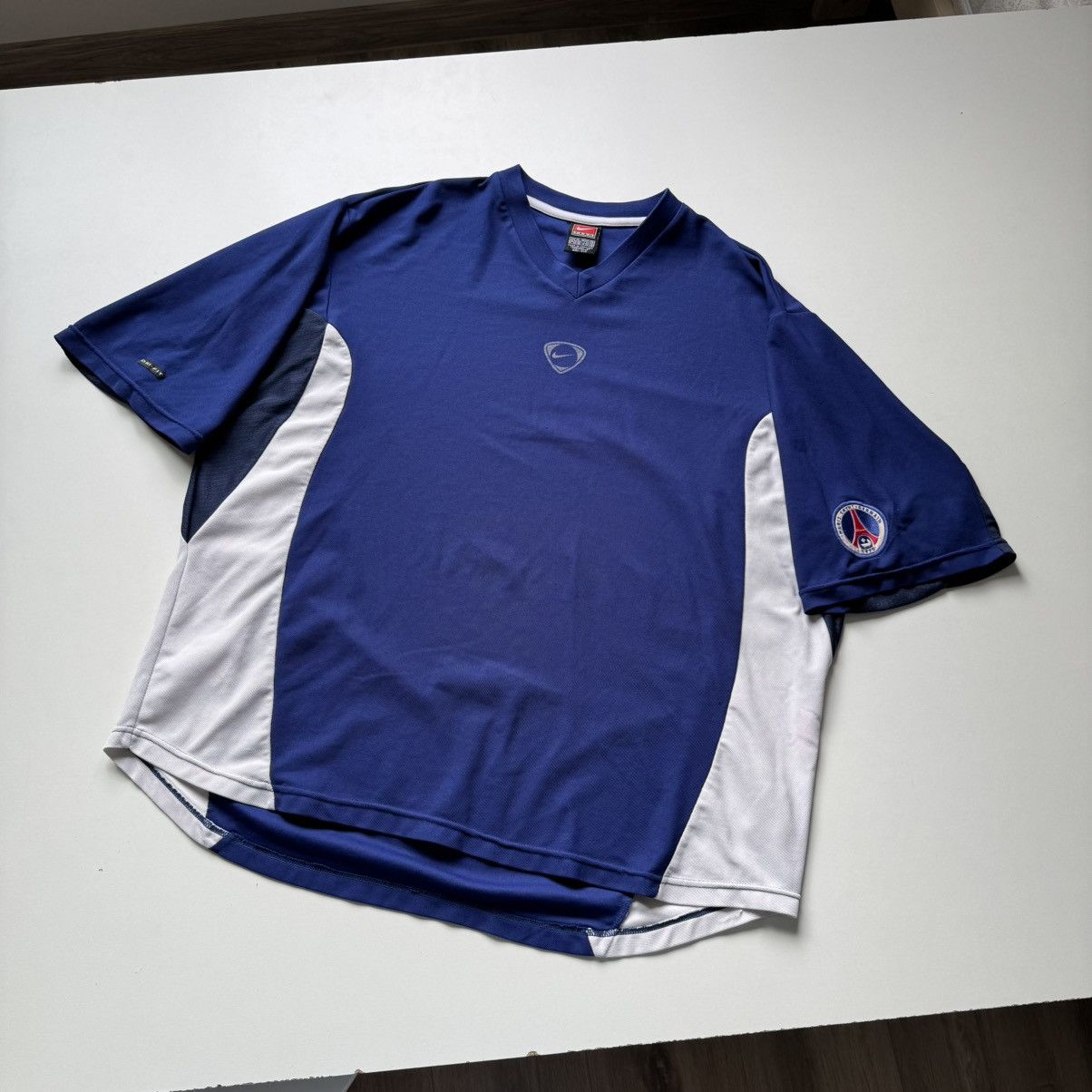 Nike 00s Paris Saint Germain Oversized Jersey Y2K Blokecore XL Size US XL / EU 56 / 4 - 16 Thumbnail