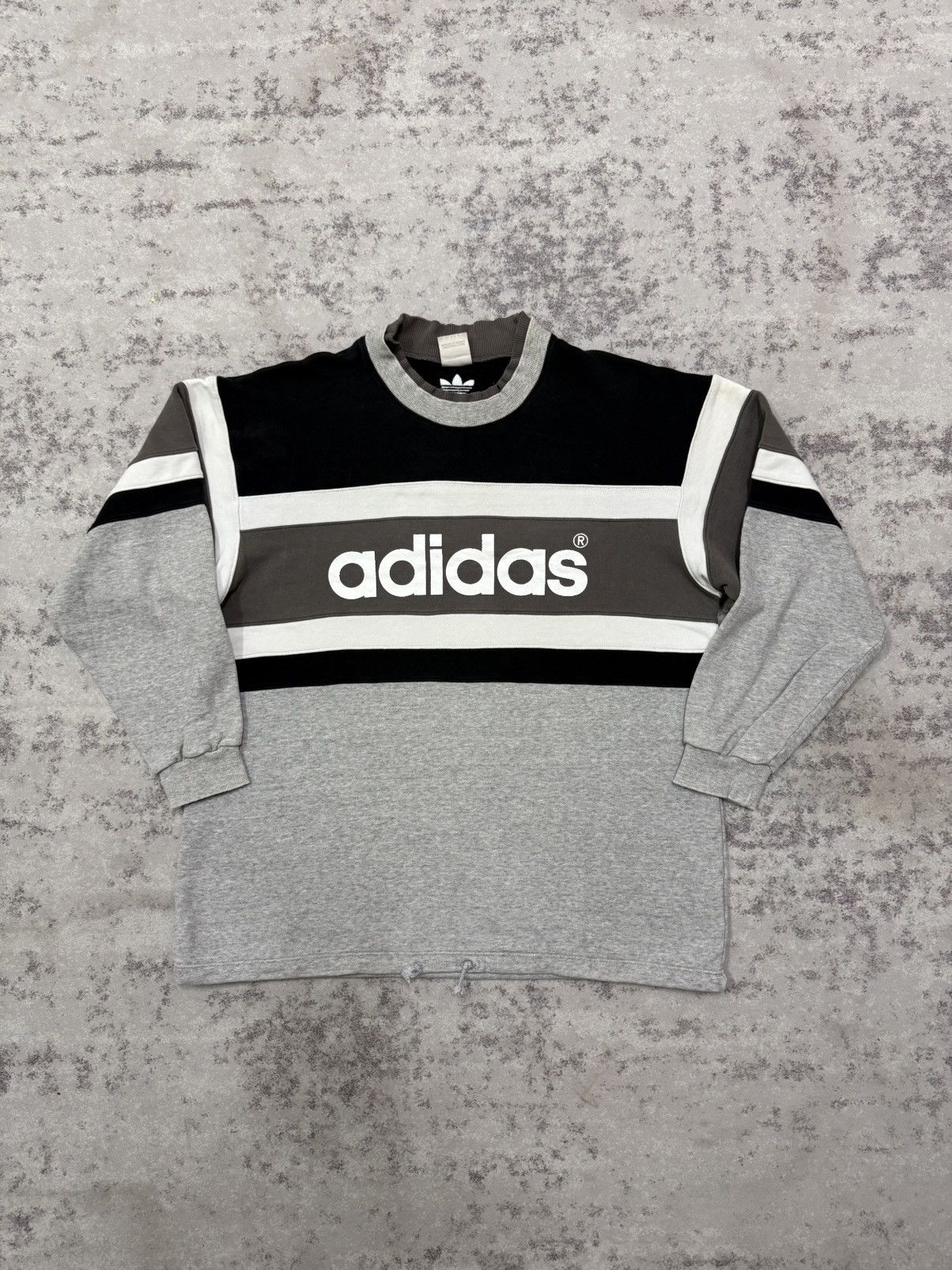 Adidas Adidas Spellout Biglogo Double Collar Sweatshirt Size US XL / EU 56 / 4 - 3 Thumbnail