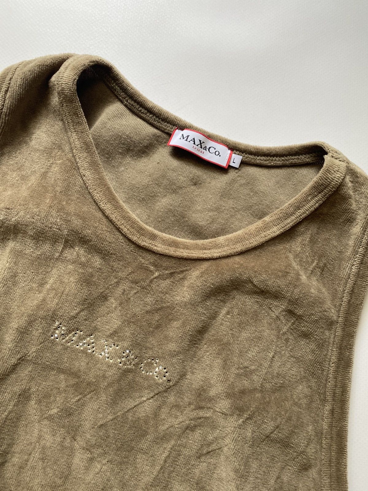 MAX&Co. MAX&Co Max Mara Velour Tank top Size L / US 10 / IT 46 - 3 Thumbnail