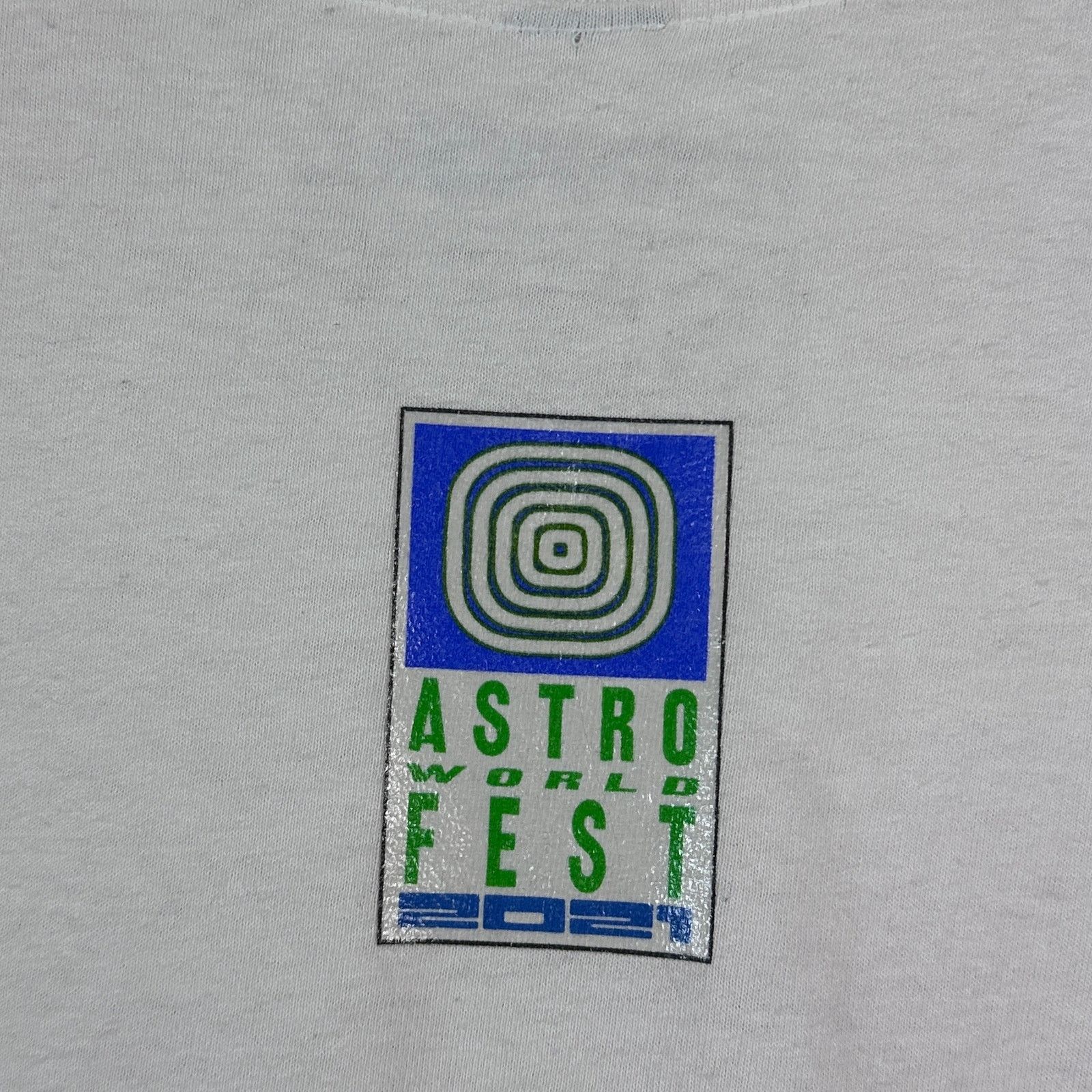 Travis Scott Astroworld Fest 2021 White Graphic Tee Size US S / EU 44-46 / 1 - 4 Thumbnail