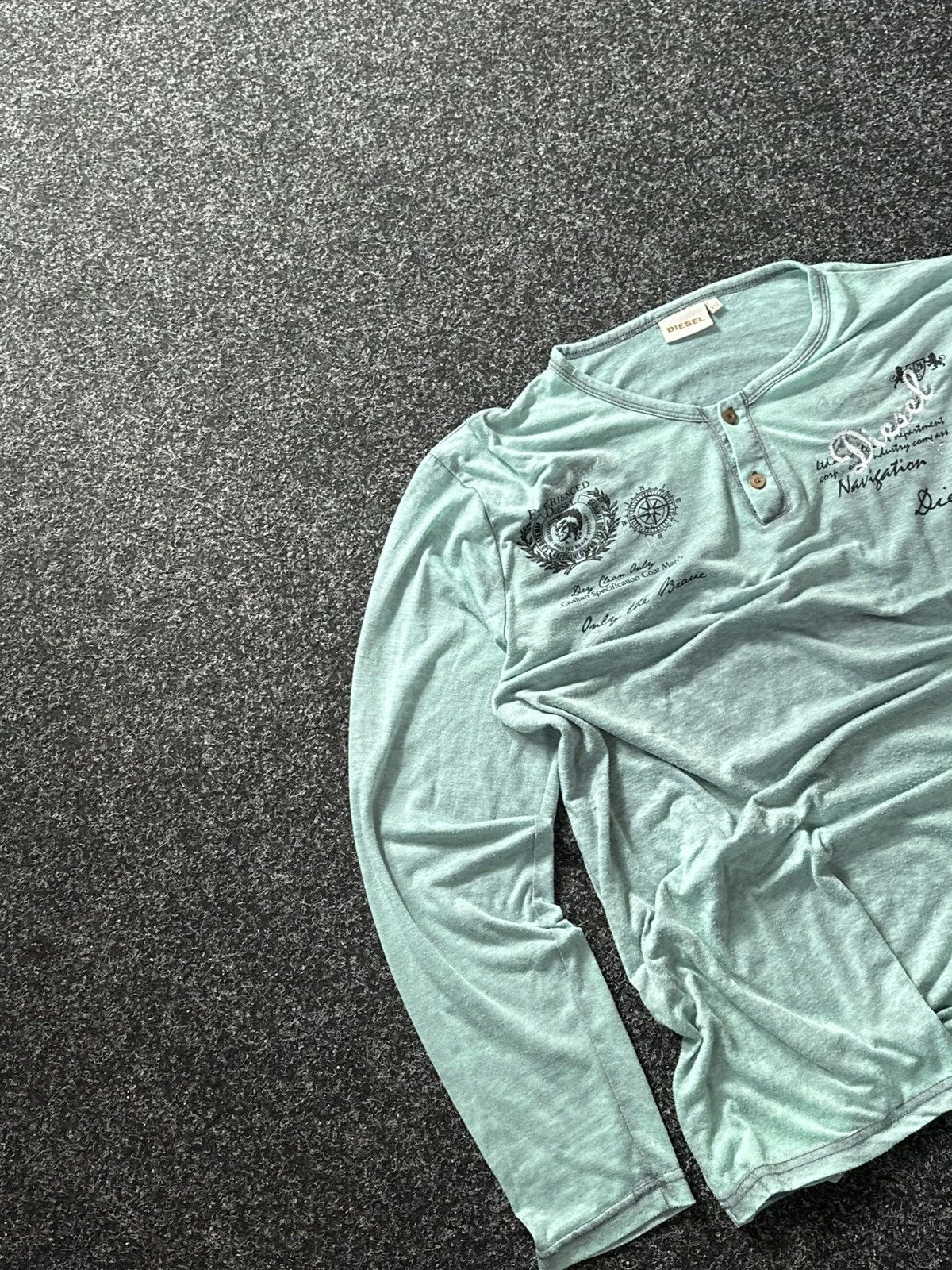 Diesel × Japanese Brand × Vintage 🚨Y2K Vintage Diesel Longsleeve T Shirt Archive Hype avant Size US XXL / EU 58 / 5 - 2 Thumbnail