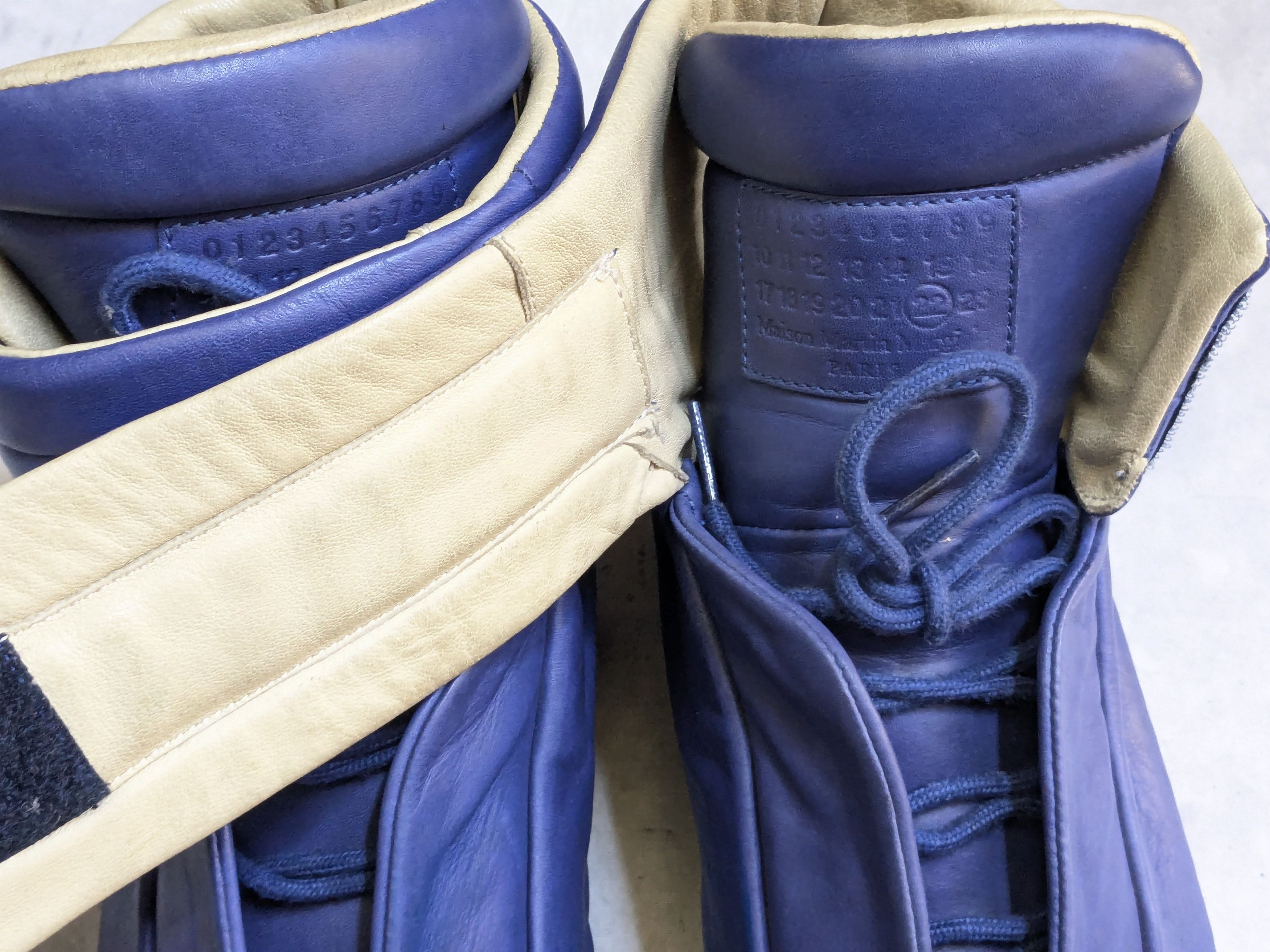 Maison Margiela Maison Margiela Future Blue 12 45 High Tops Leather Size US 12 / EU 45 - 8 Thumbnail