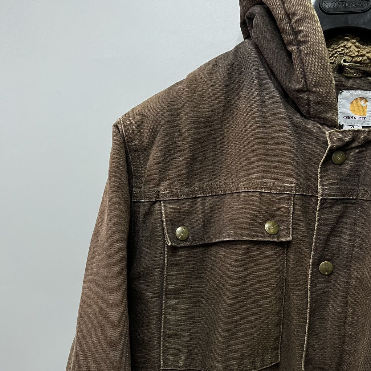 Carhartt Carhartt Sandstone Barlett Jacket Vintage Sherpa Brown faded Size US XL / EU 56 / 4 - 9 Thumbnail