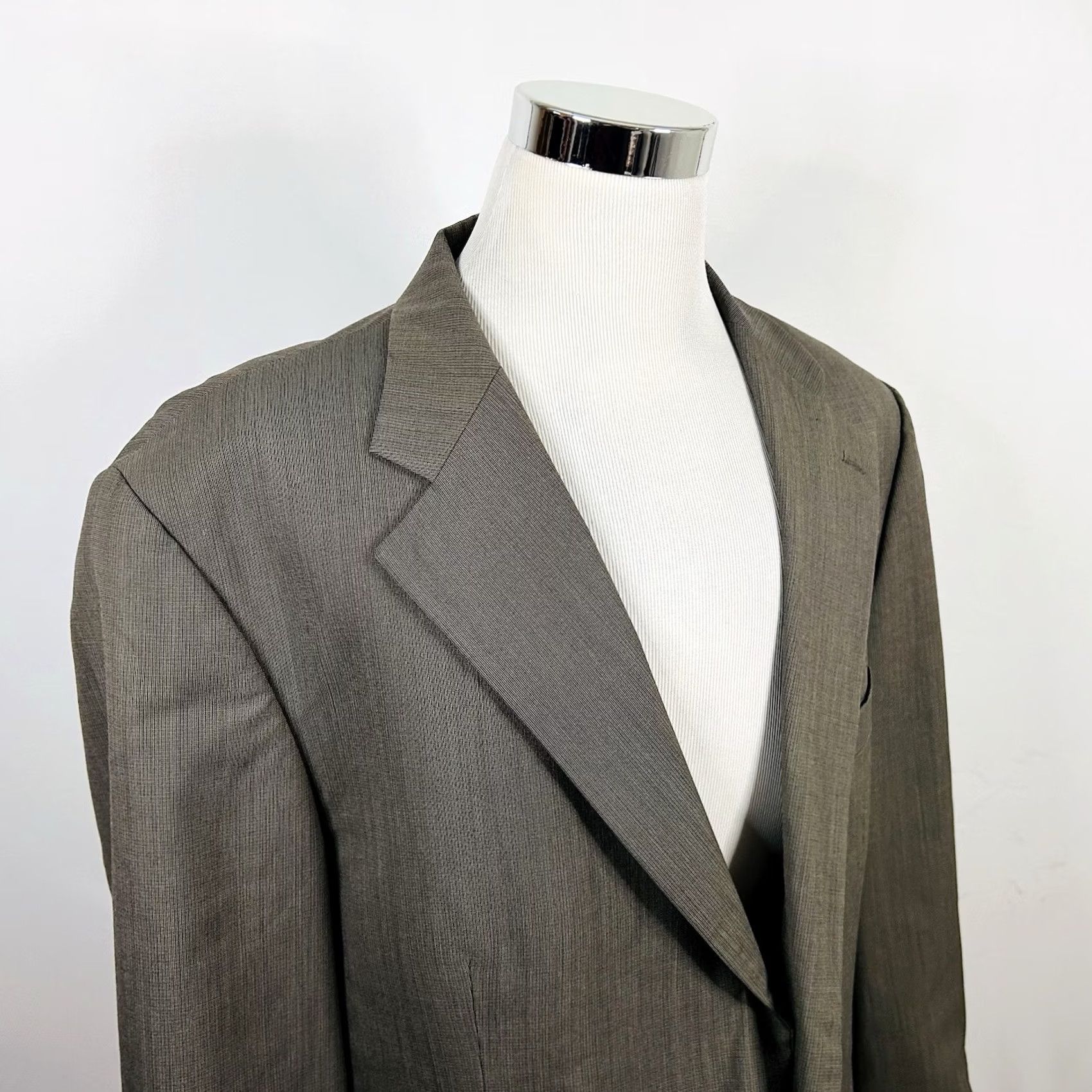 Chaps Chaps Ralph Lauren Sport Coat 50L Wool Beige Plaid Two-Button Lined Vented Men Jacket Coat Size US XS / EU 42 / 0 - 2 Thumbnail