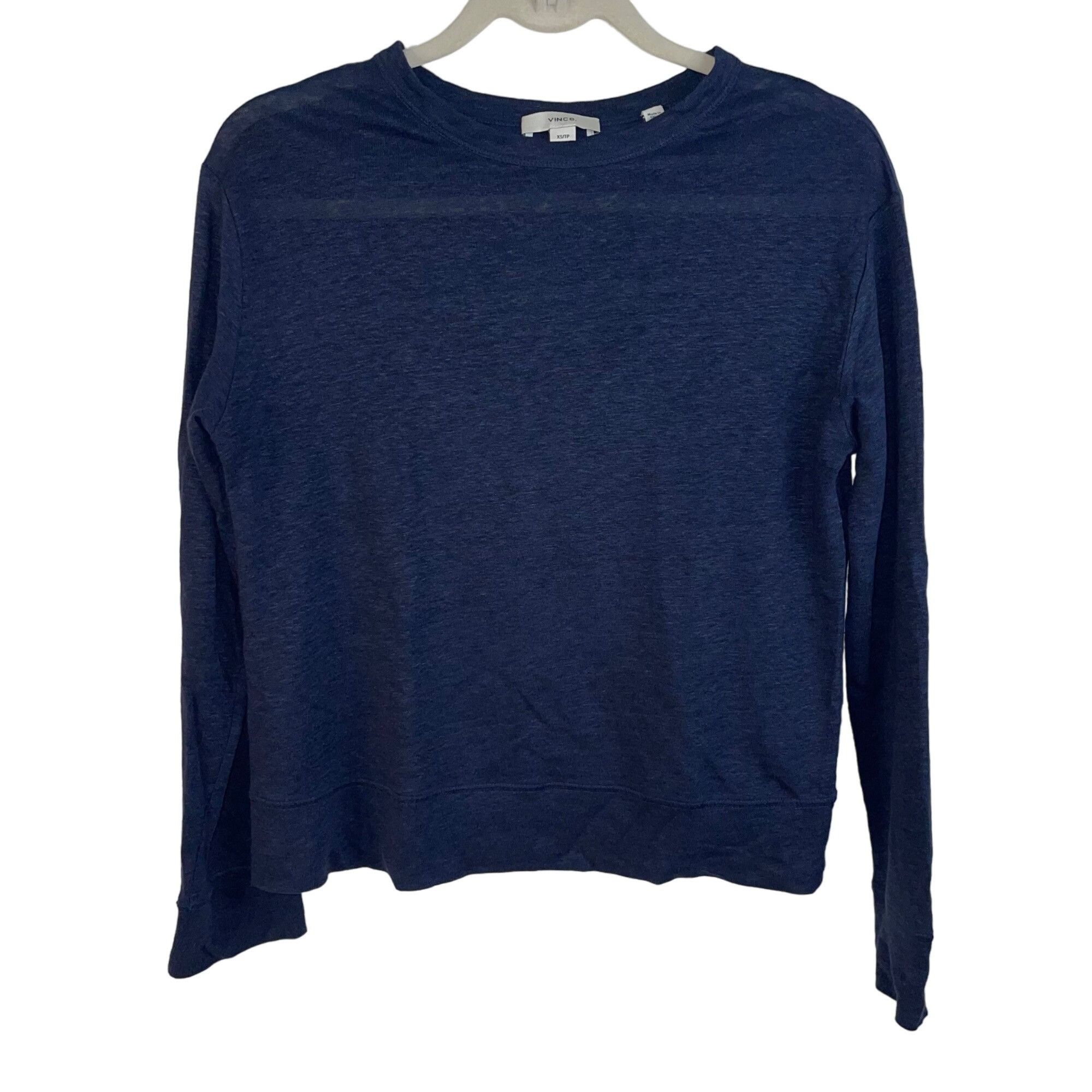 Vince Womens Sweater Size XS Blue Crew Neck