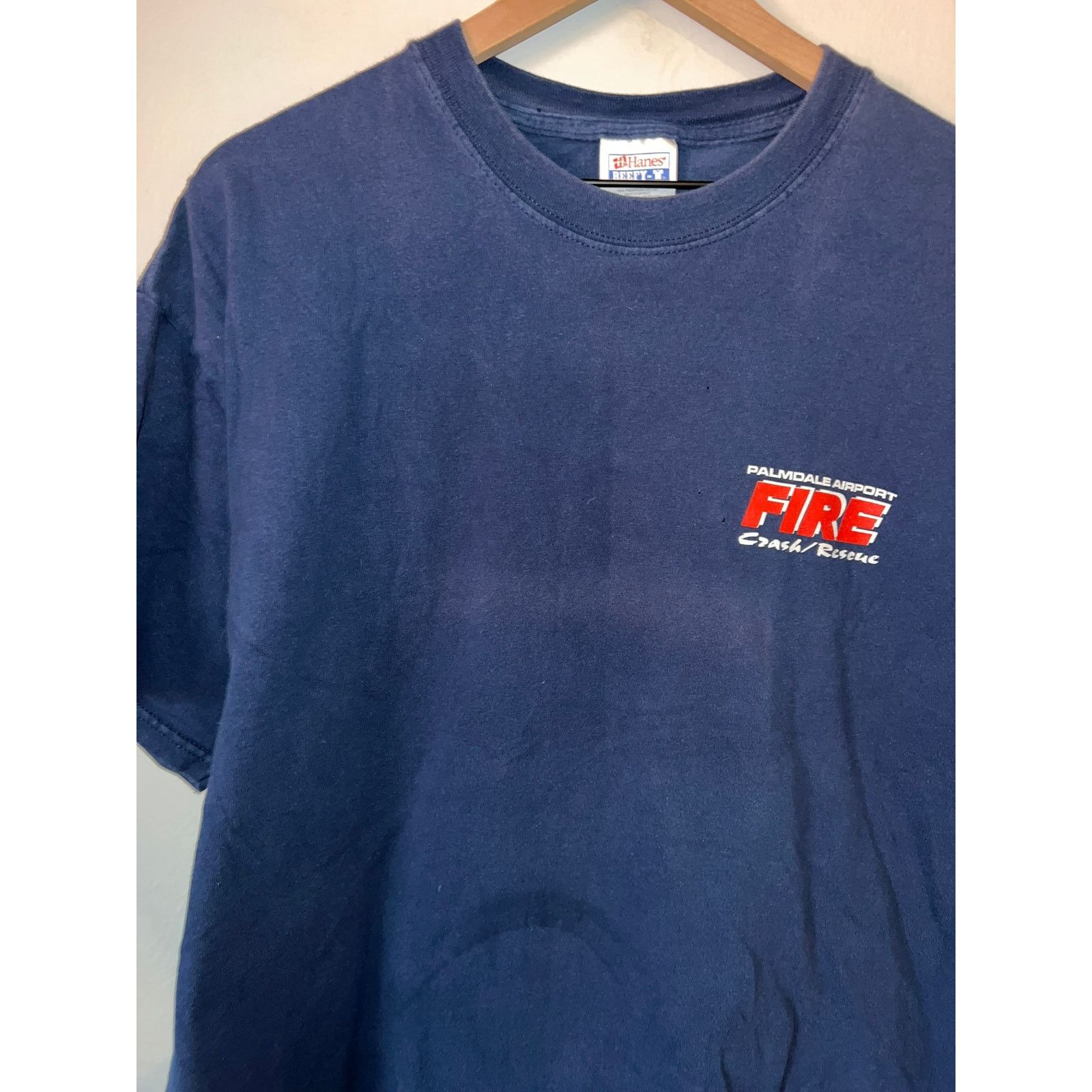 Hanes Vintage 9/11 Shirt Palmdale Airport Fire Sept 11 09-11-01 XL Size US XL / EU 56 / 4 - 4 Thumbnail