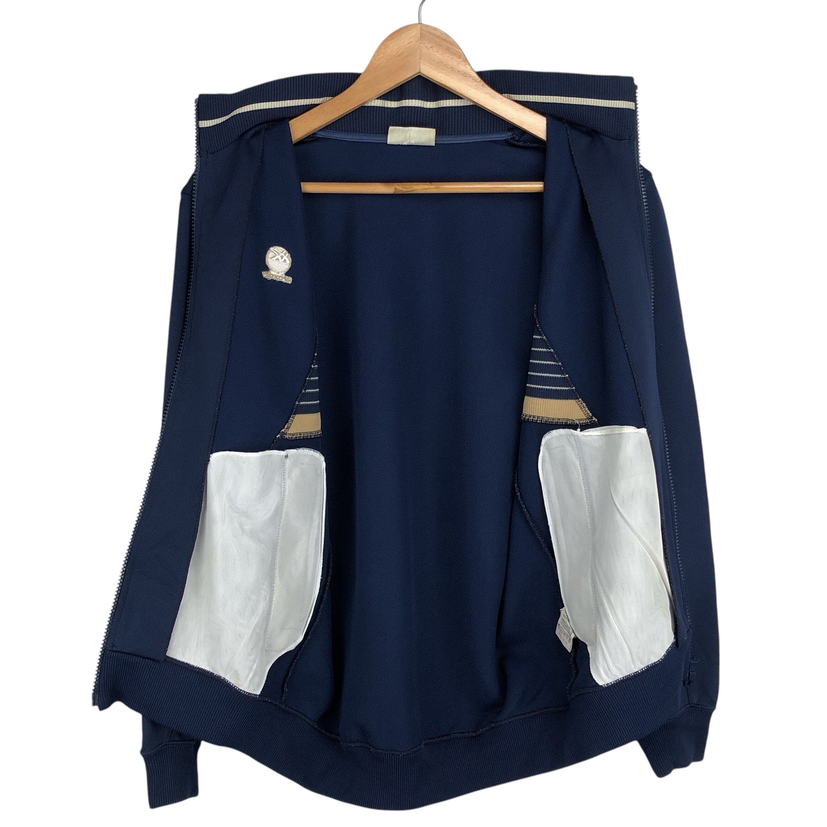 Vintage Asics Recorder FXII Blue Zipped Track Jacket Japan