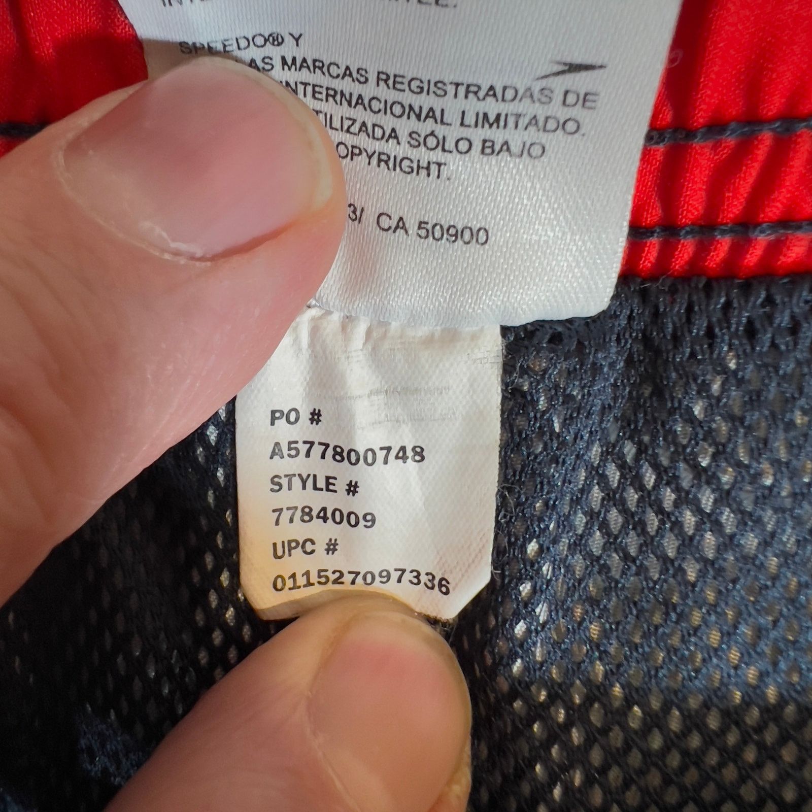 Speedo Speedo Bathing Suit Trunks Men's Small Mesh Lined Pockets Size US 31 - 11 Thumbnail
