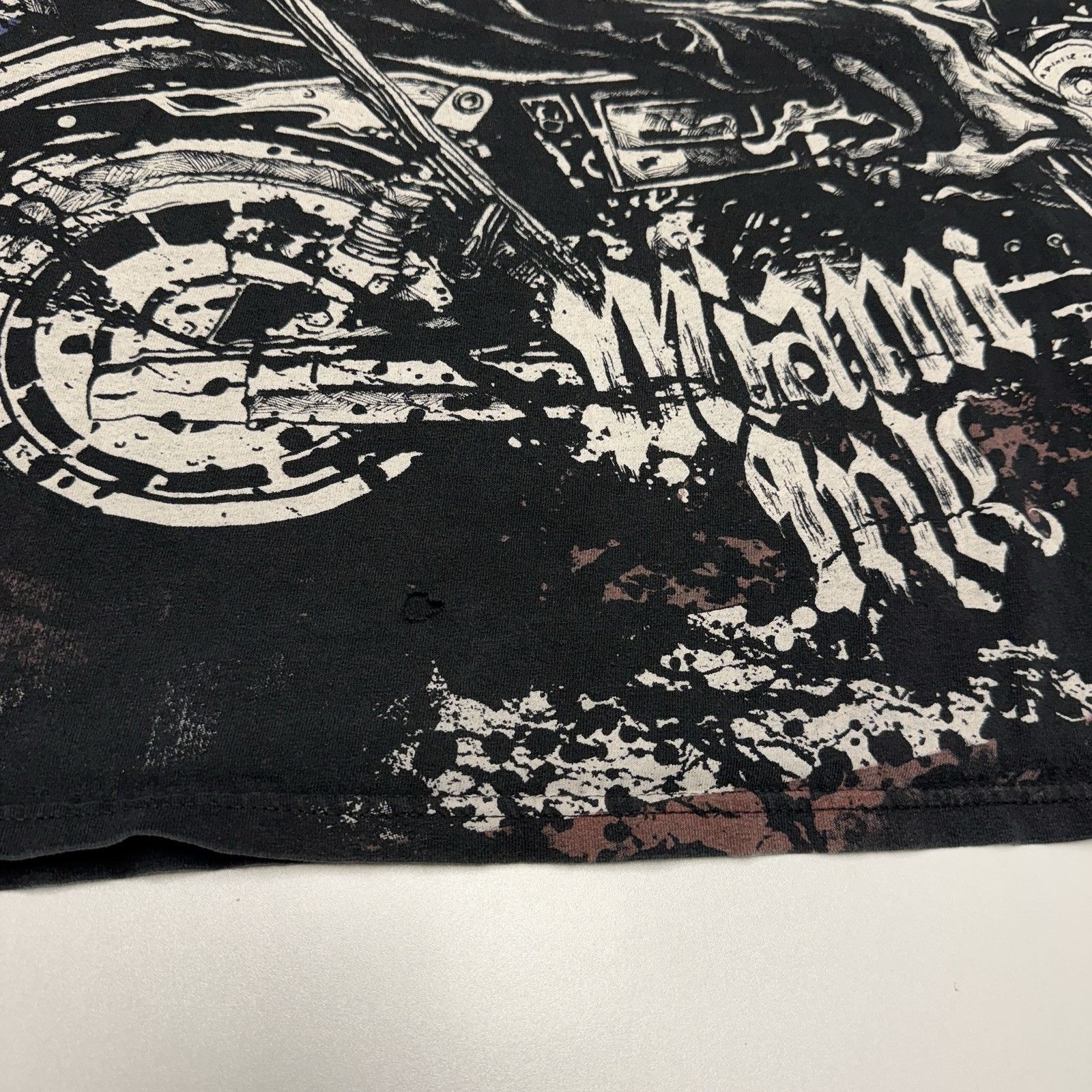 Vintage Miami Ink Grunge T Shirt Mens 2XL Y2K All Over Print Short S Size US XXL / EU 58 / 5 - 4 Thumbnail