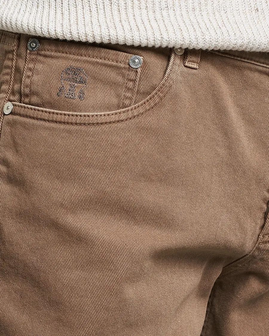 Brunello Cucinelli o1mle0725 Denim Jeans in Brown Size US 36 / EU 52 - 5 Thumbnail