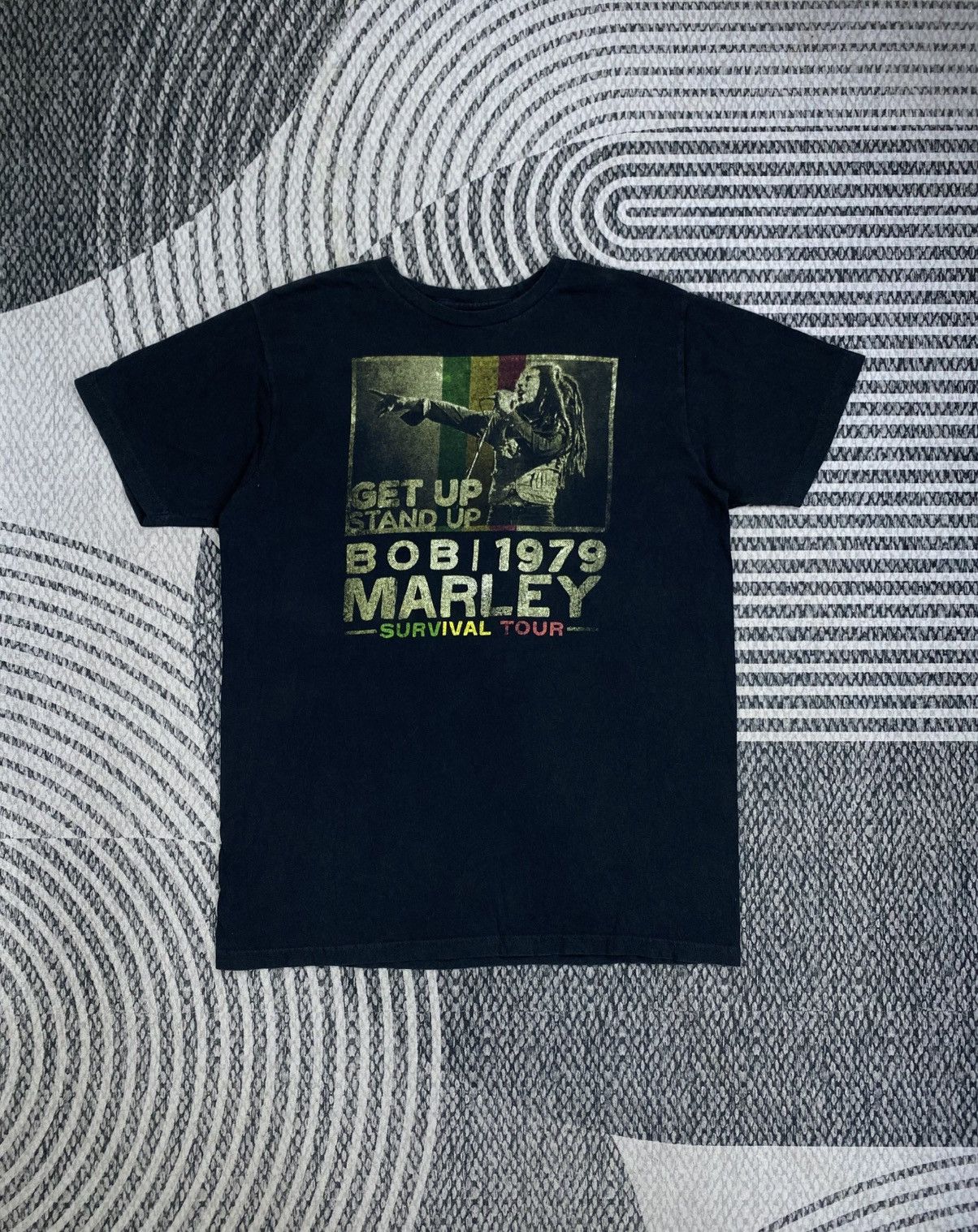 Bob Marley Vintage Bob Marley Get Up Stand Up Printed Shirt Size US M / EU 48-50 / 2 - 1 Thumbnail